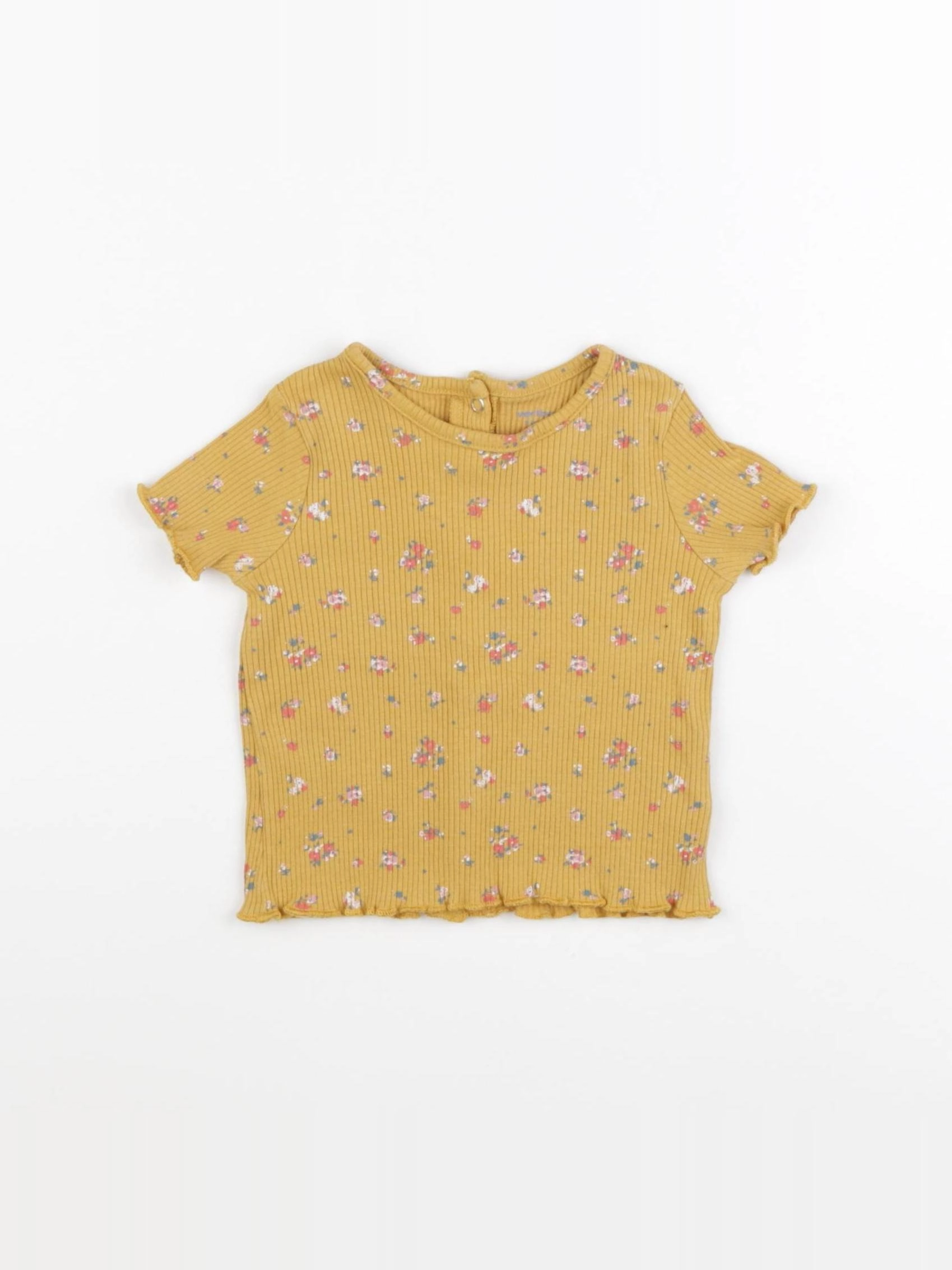 Vertbaudet - tee-shirt jaune - 9 mois