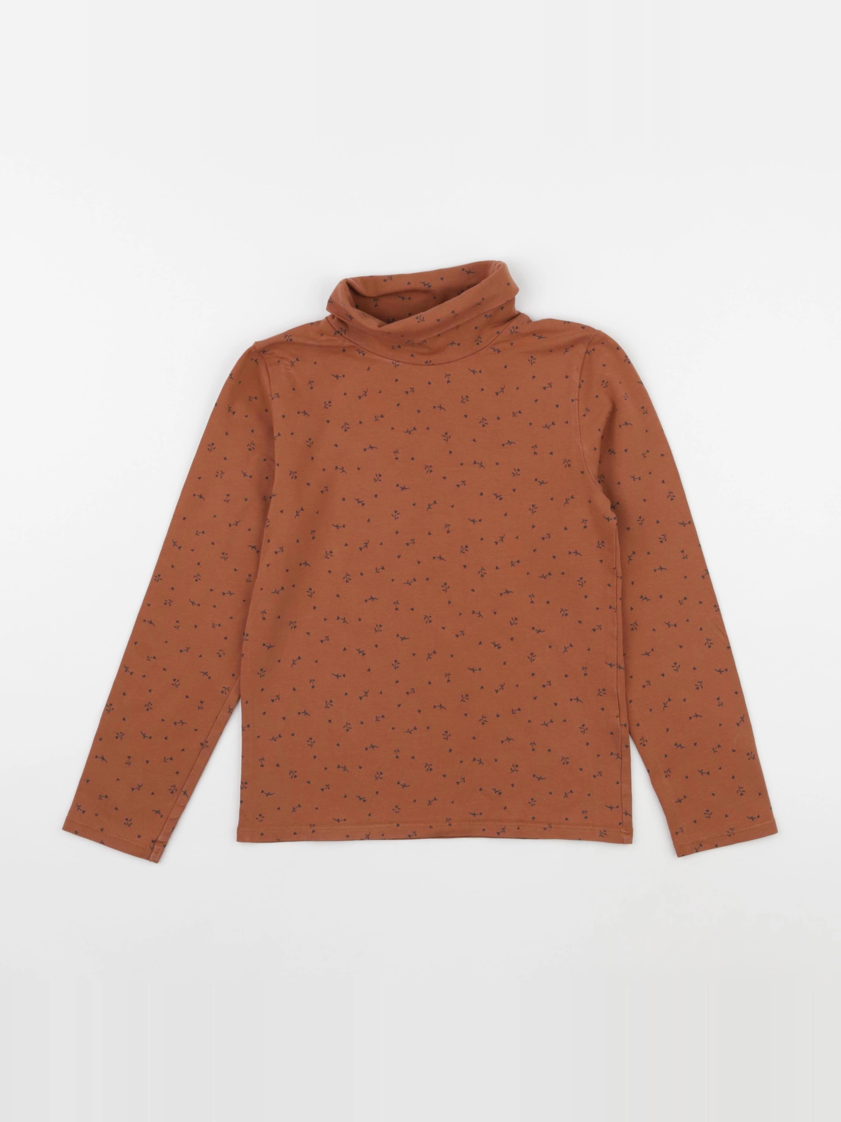 Vertbaudet - sous-pull marron - 8 ans
