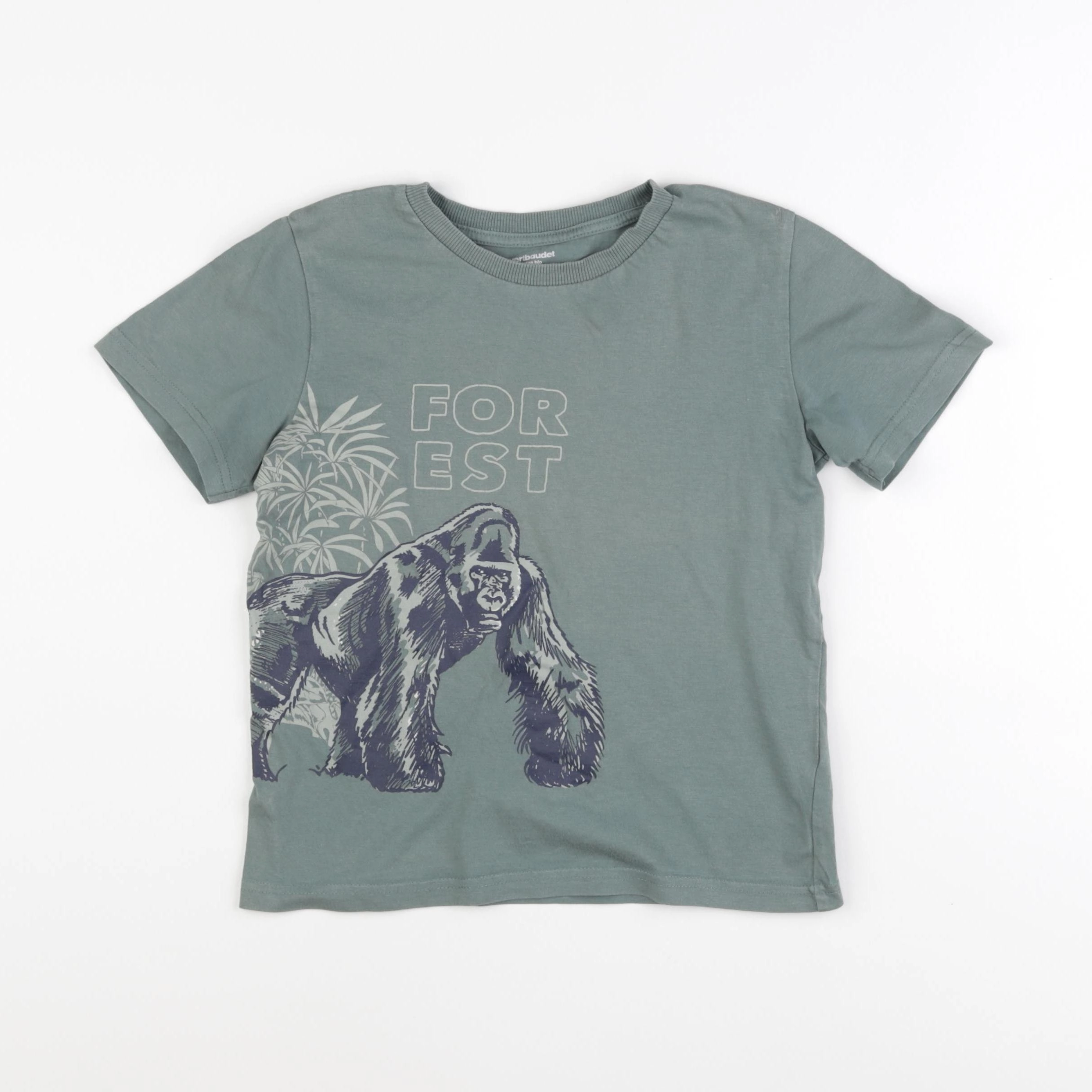 Vertbaudet - tee-shirt vert - 8 ans