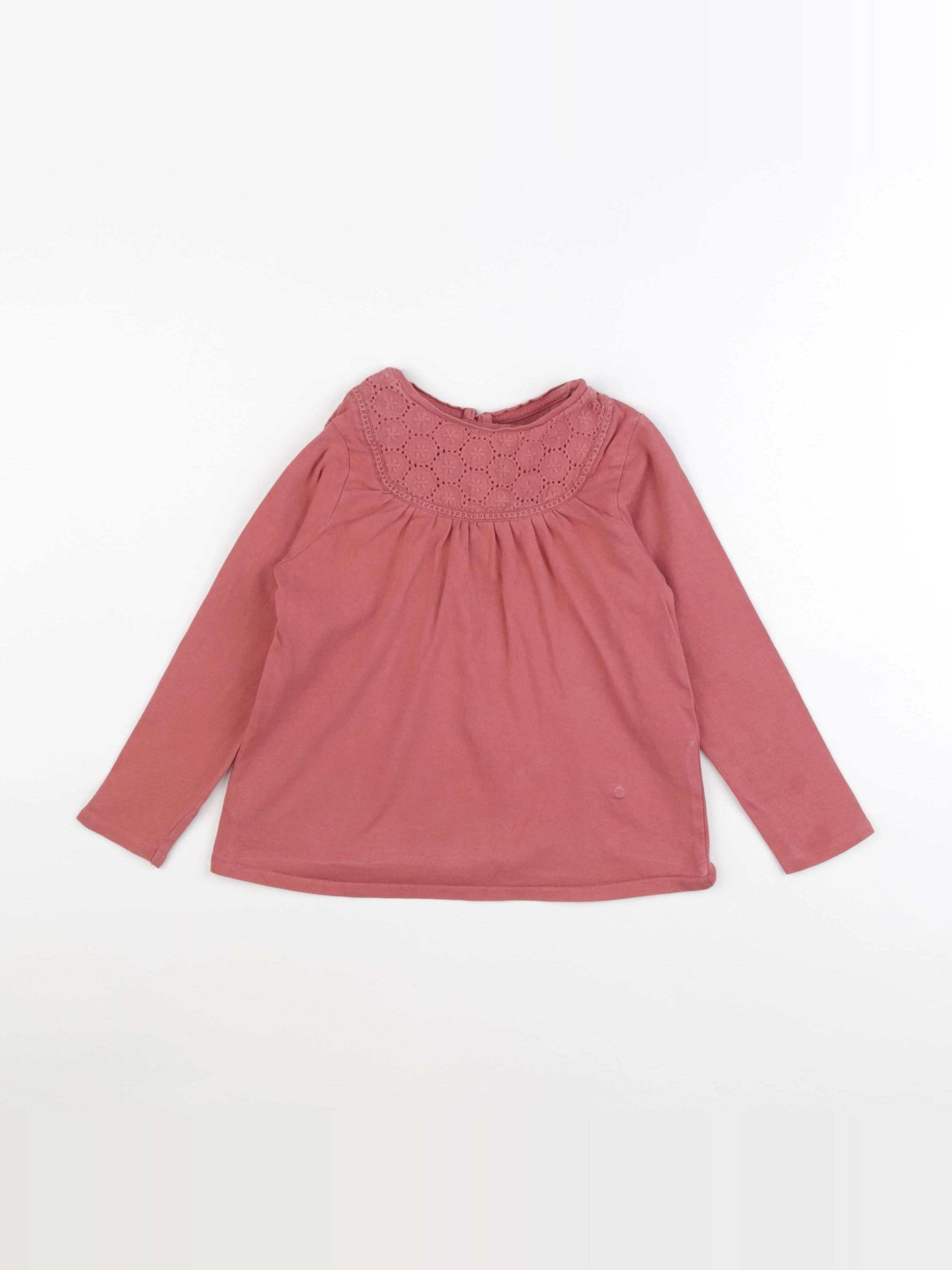 Vertbaudet - tee-shirt rose - 5 ans