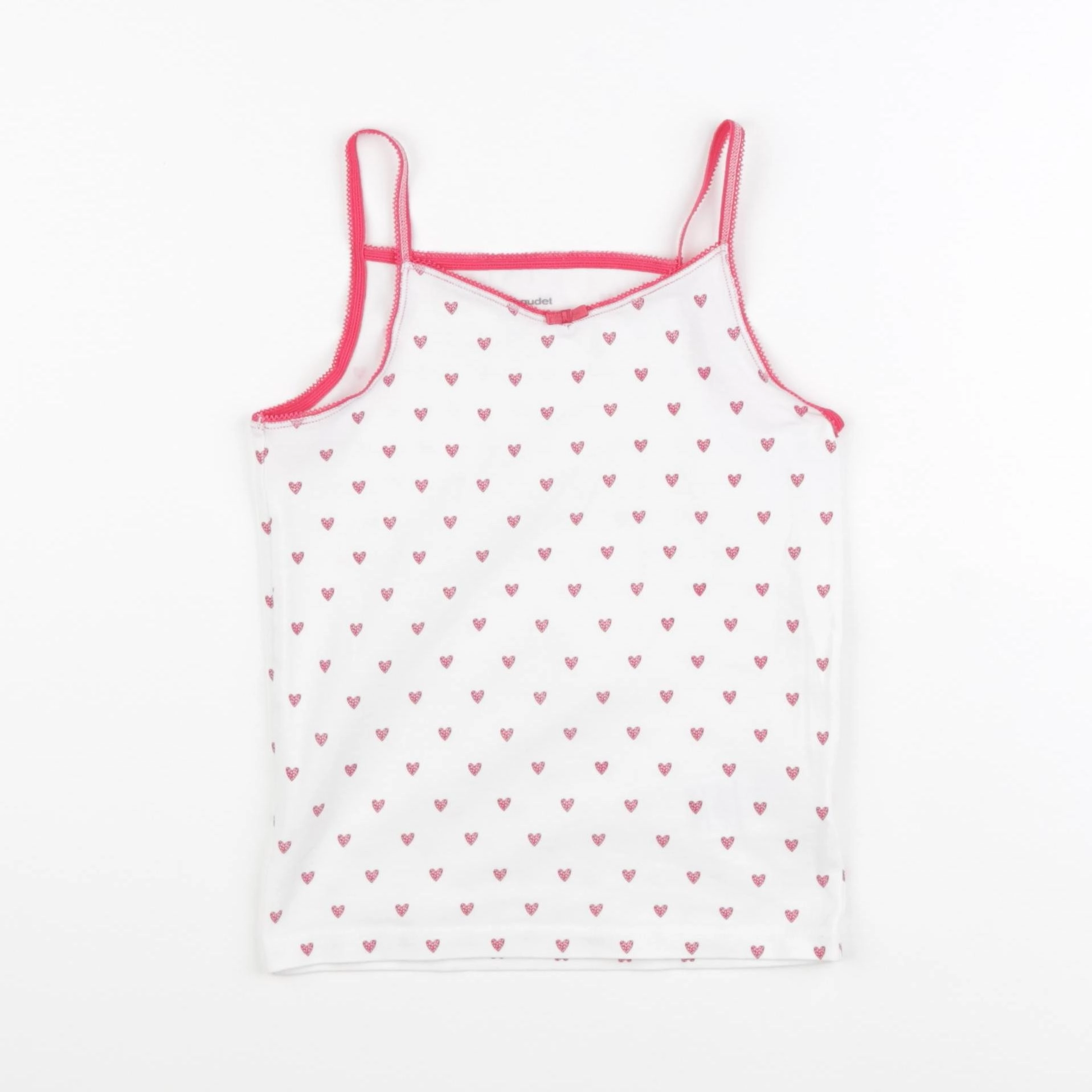 Vertbaudet - maillot de corps rose, blanc - 6 ans