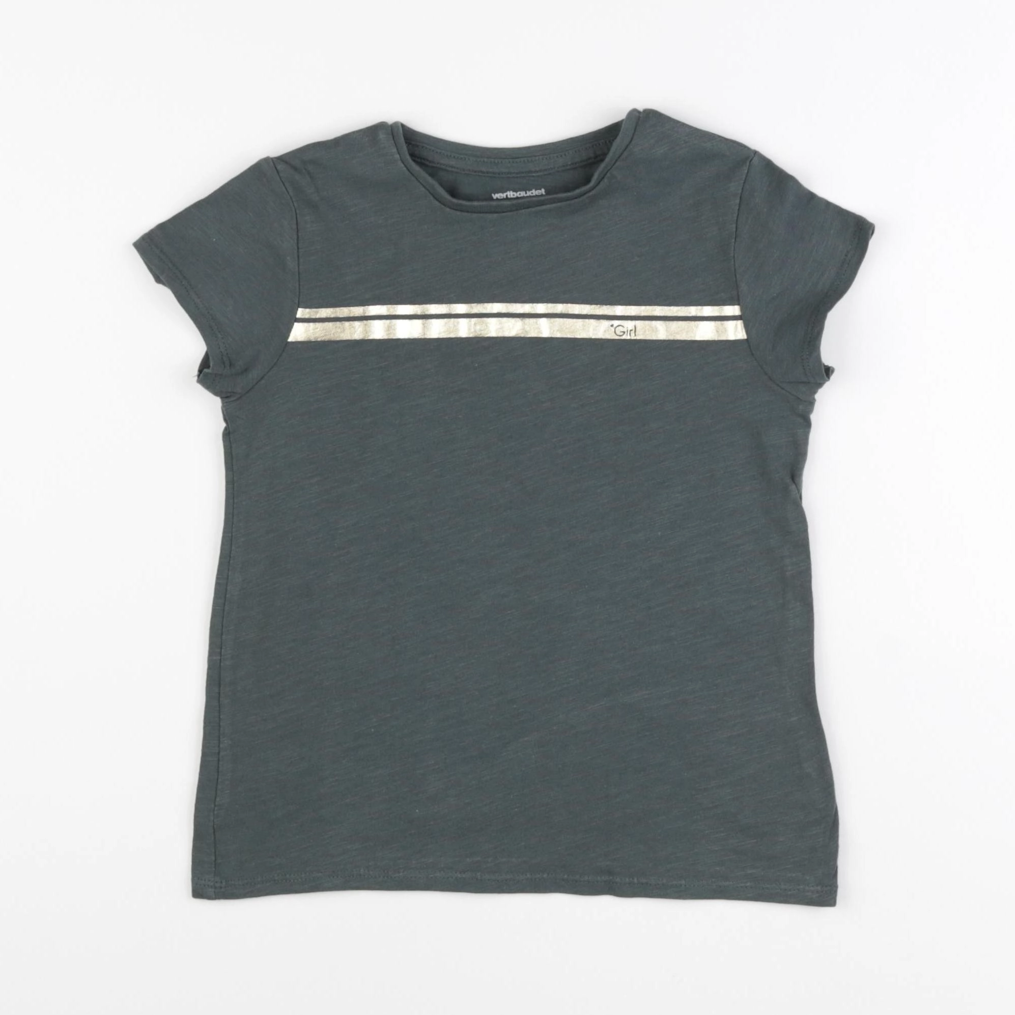 Vertbaudet - tee-shirt vert - 6 ans