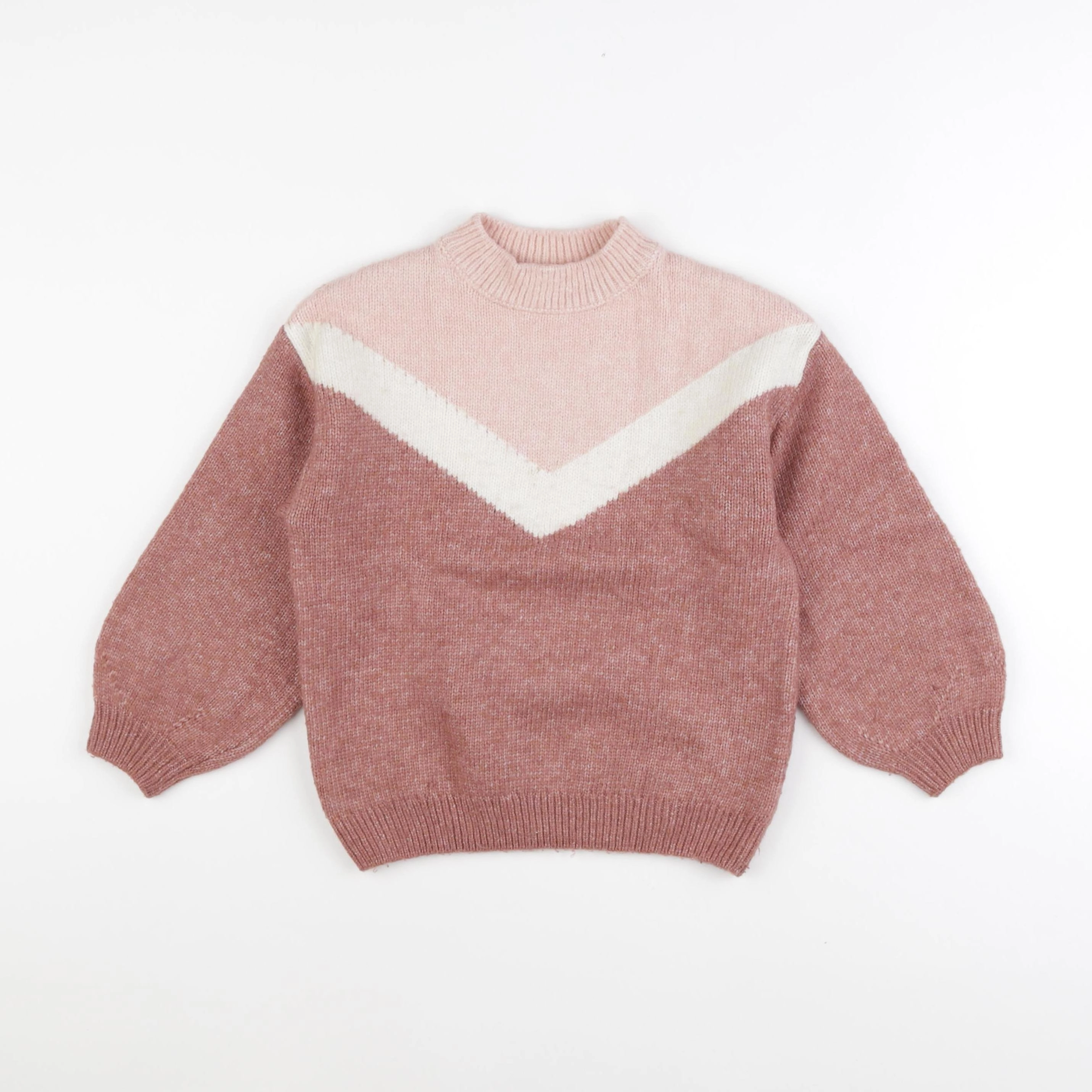 Vertbaudet - pull rose - 6 ans