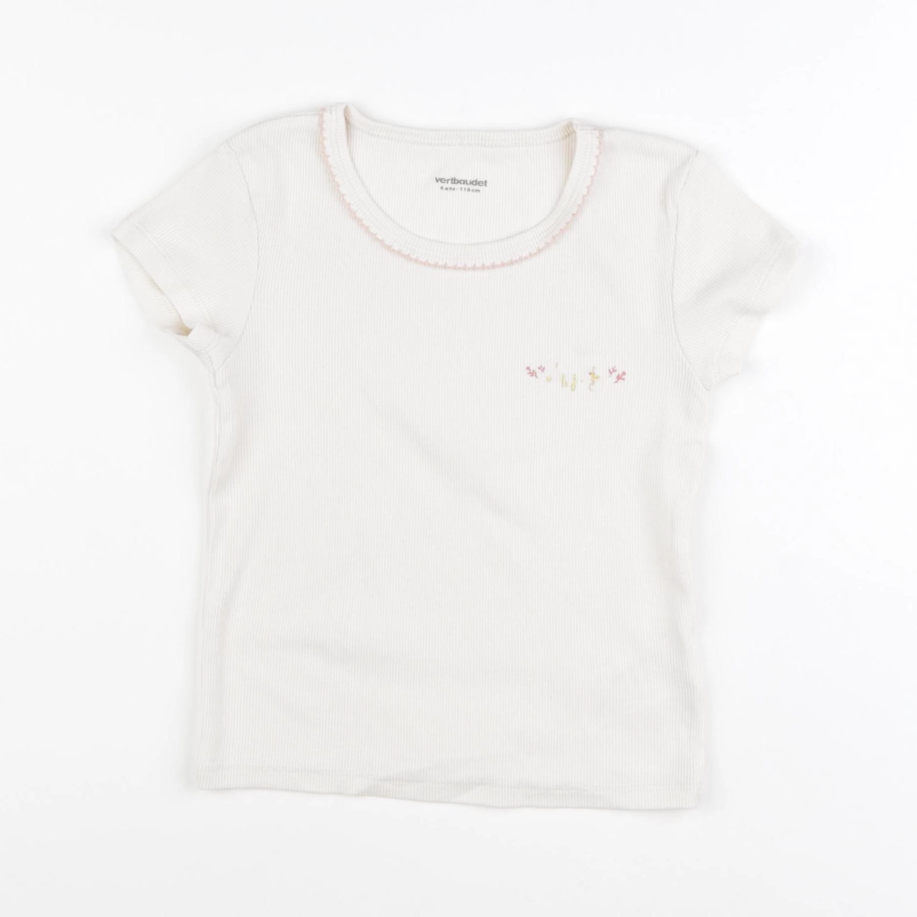 Vertbaudet - maillot de corps blanc - 5 ans