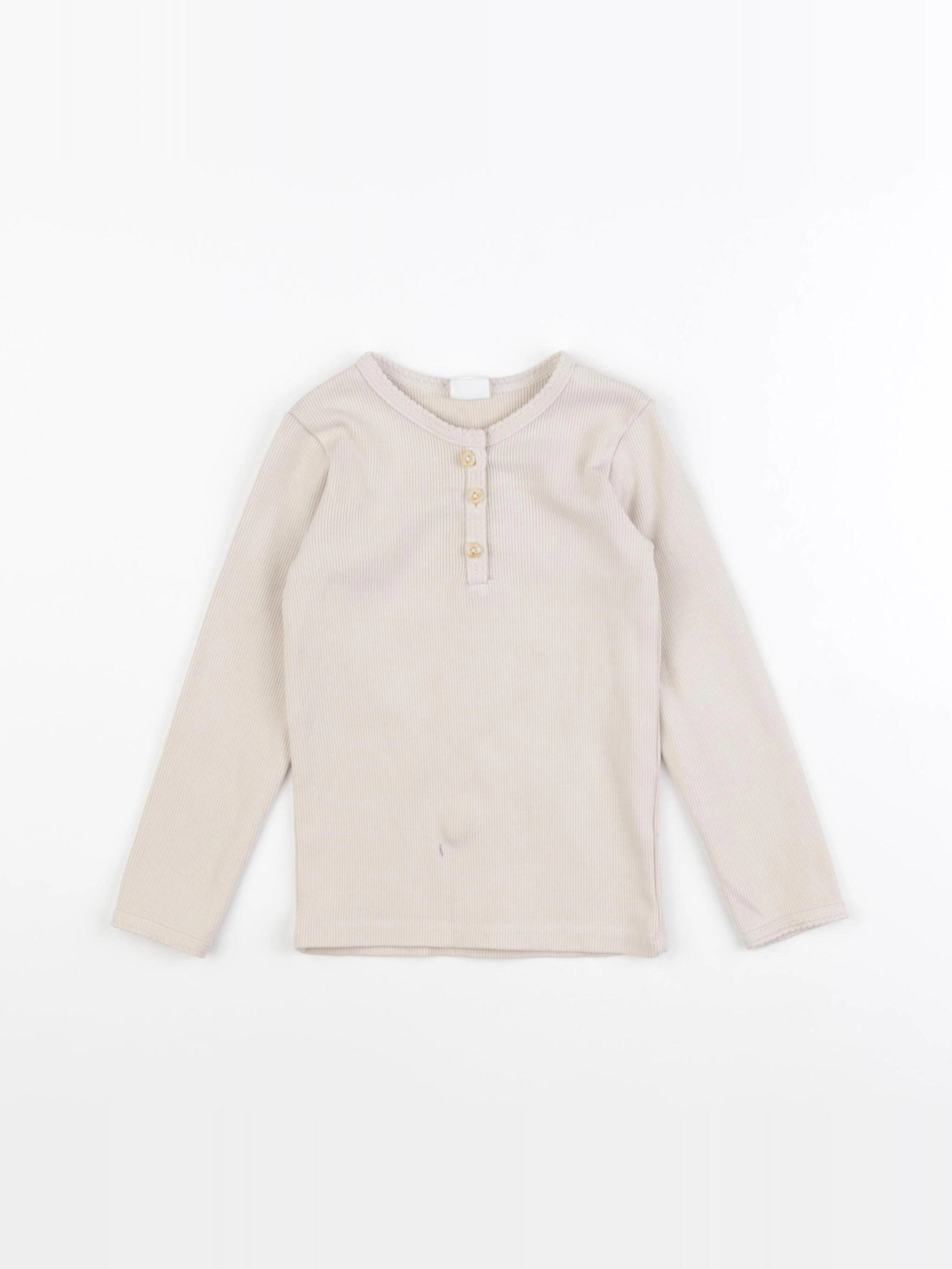 H&M - tee-shirt beige - 12/18 mois