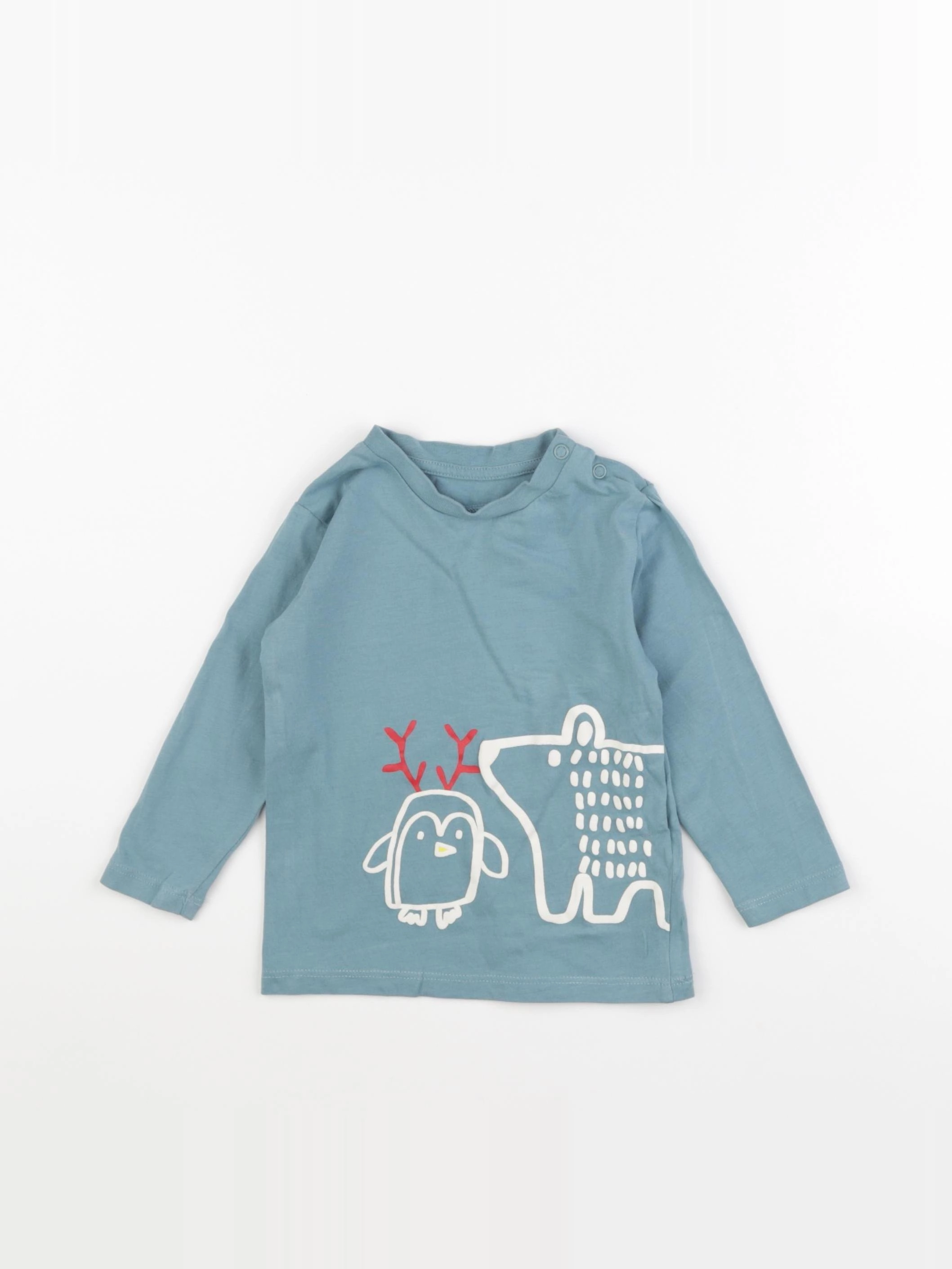 Marks & Spencer  - tee-shirt vert - 12/18 mois