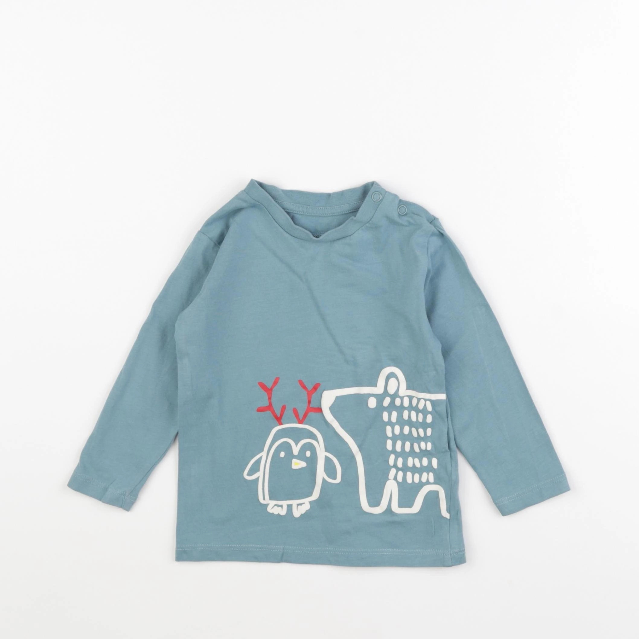 Marks & Spencer  - tee-shirt vert - 12/18 mois