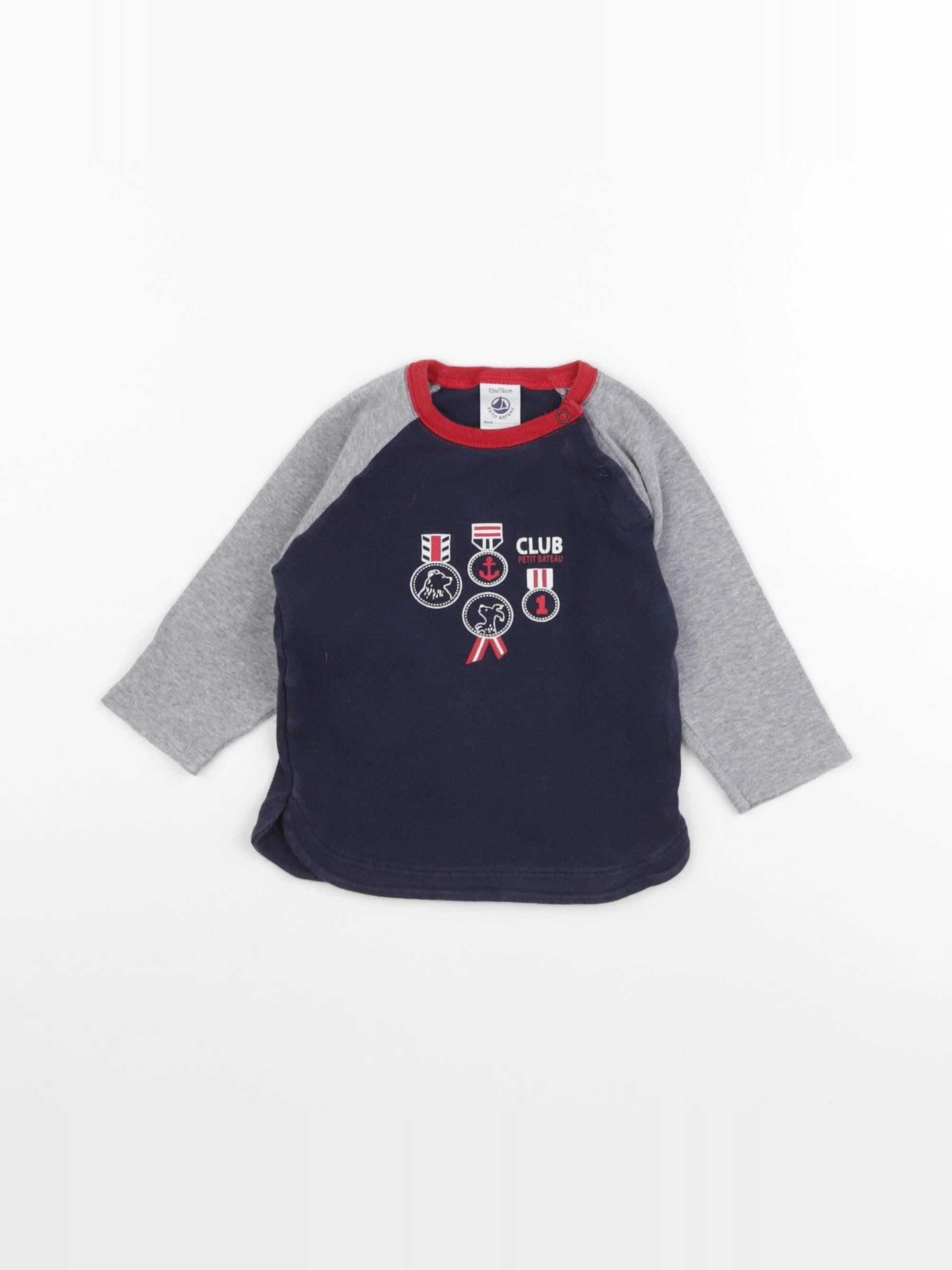 Petit Bateau - tee-shirt multicolore - 12 mois