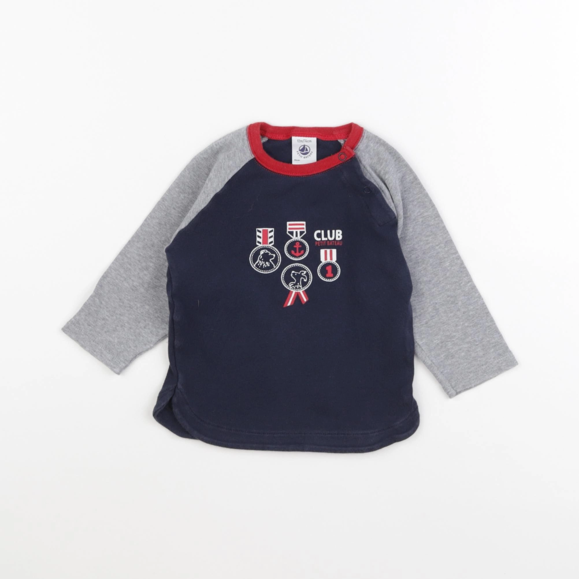Petit Bateau - tee-shirt multicolore - 12 mois