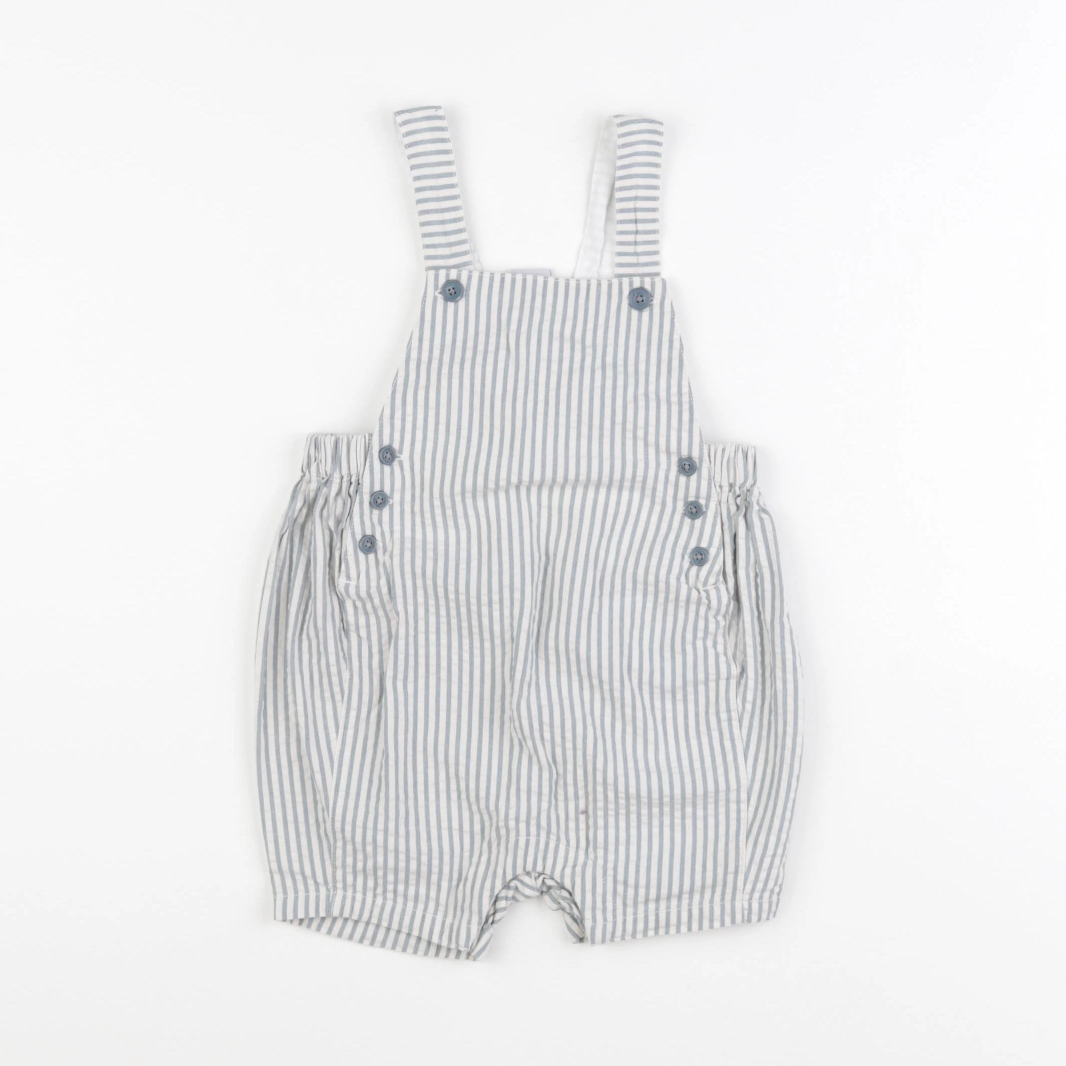 Petit Bateau - salopette bleu - 12 mois