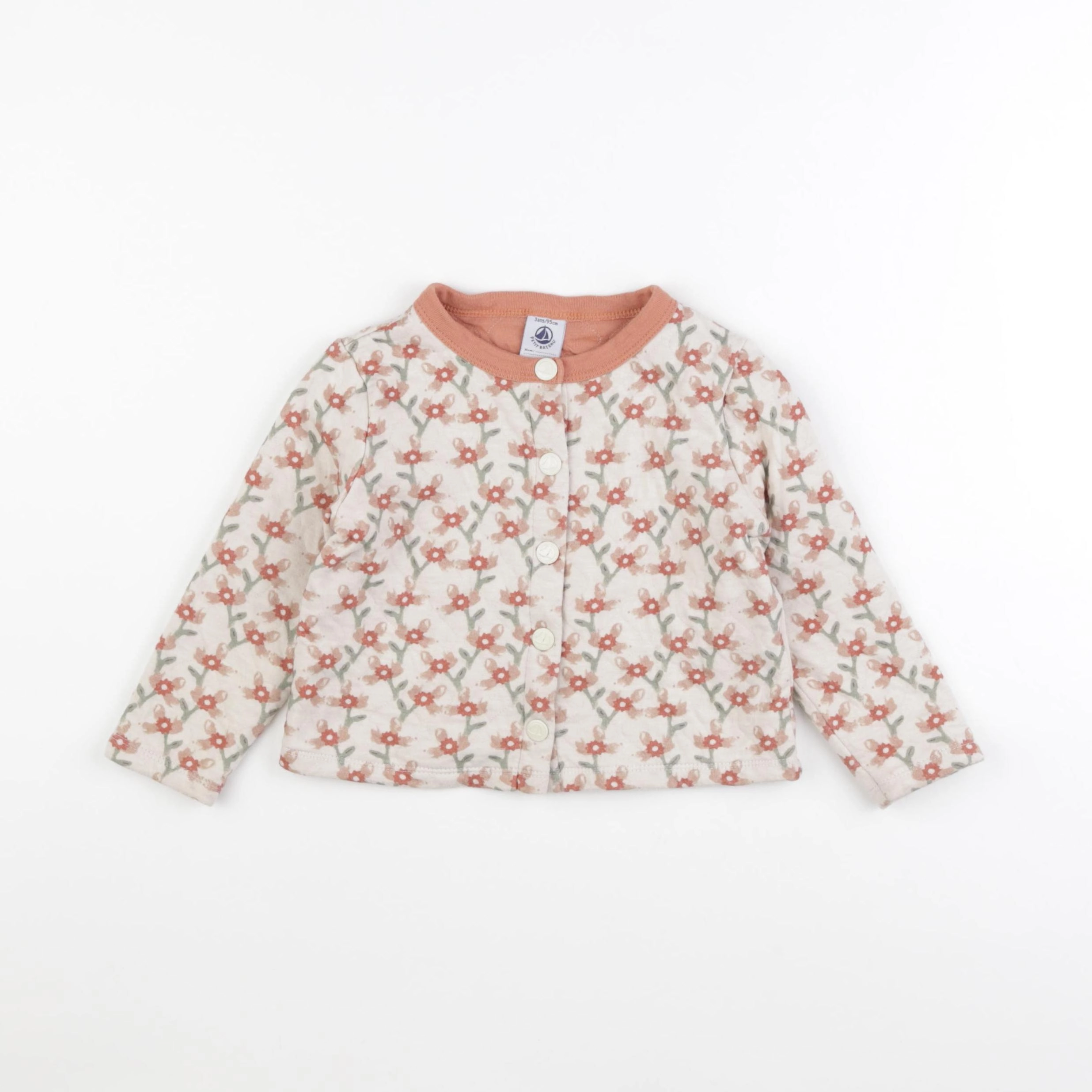 Petit Bateau - sweat beige, marron - 3 ans