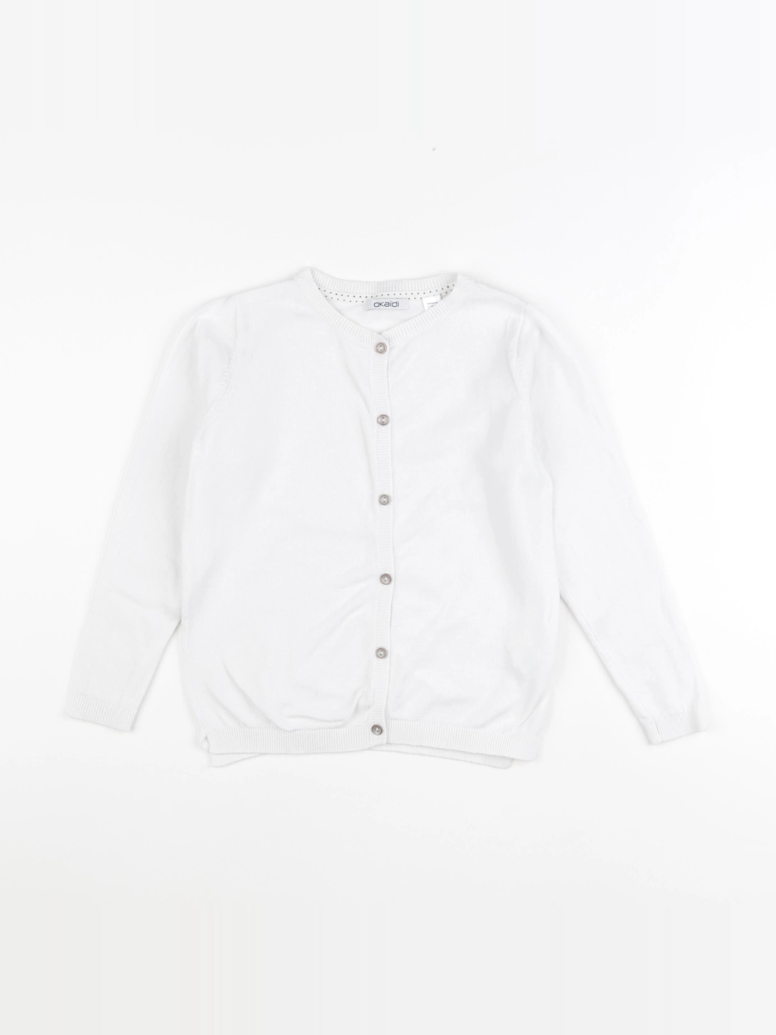 Okaidi - gilet blanc - 6 ans