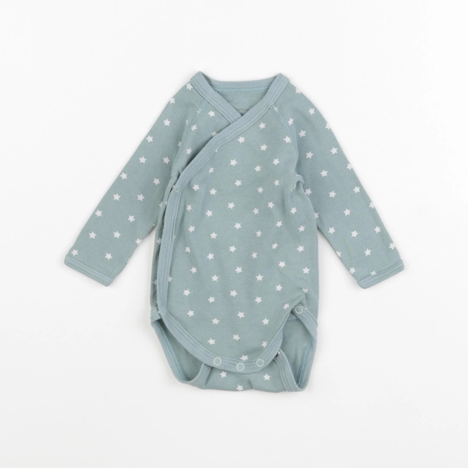 Petit Bateau - body vert - 1 mois