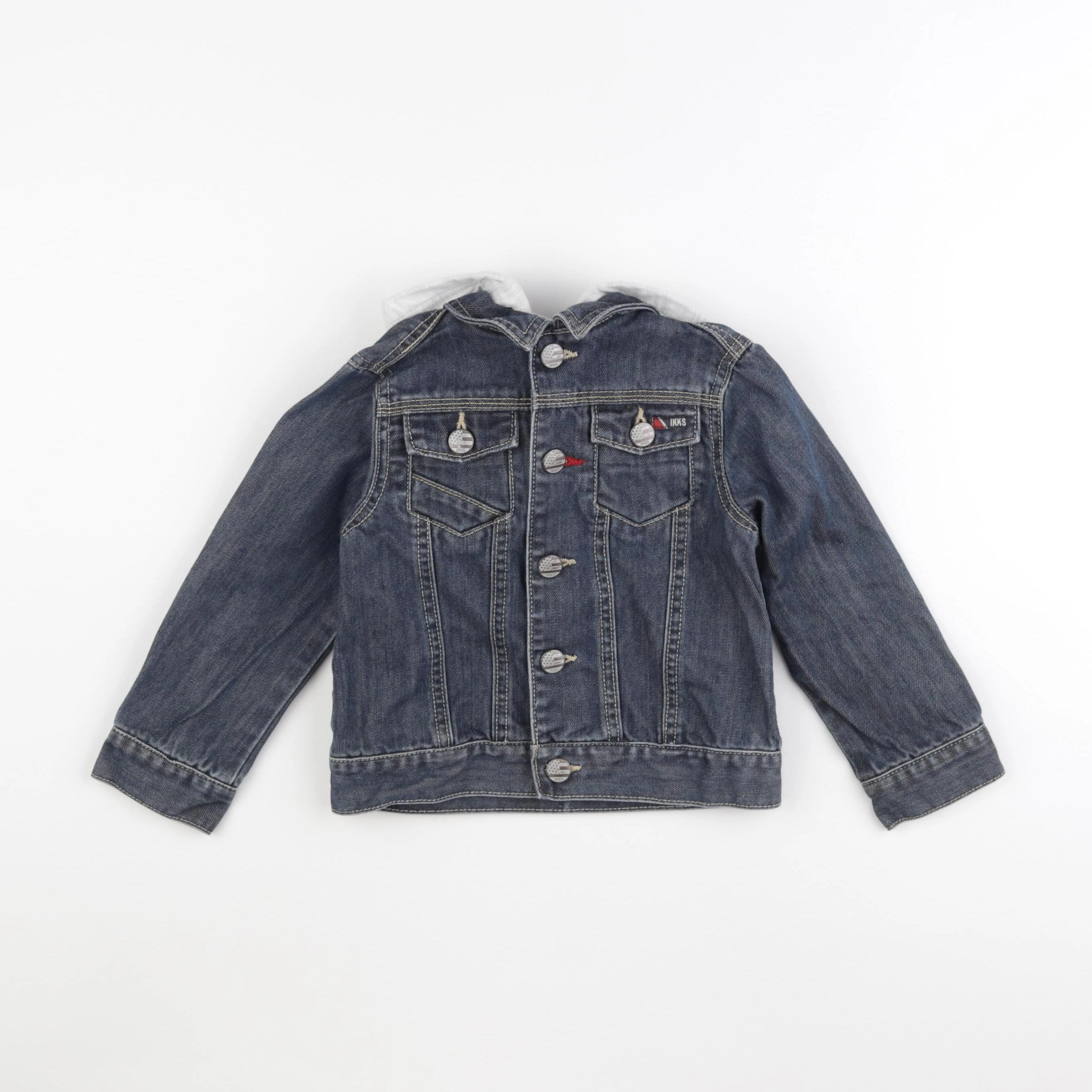 IKKS - veste imprimé au dos bleu - 4 ans