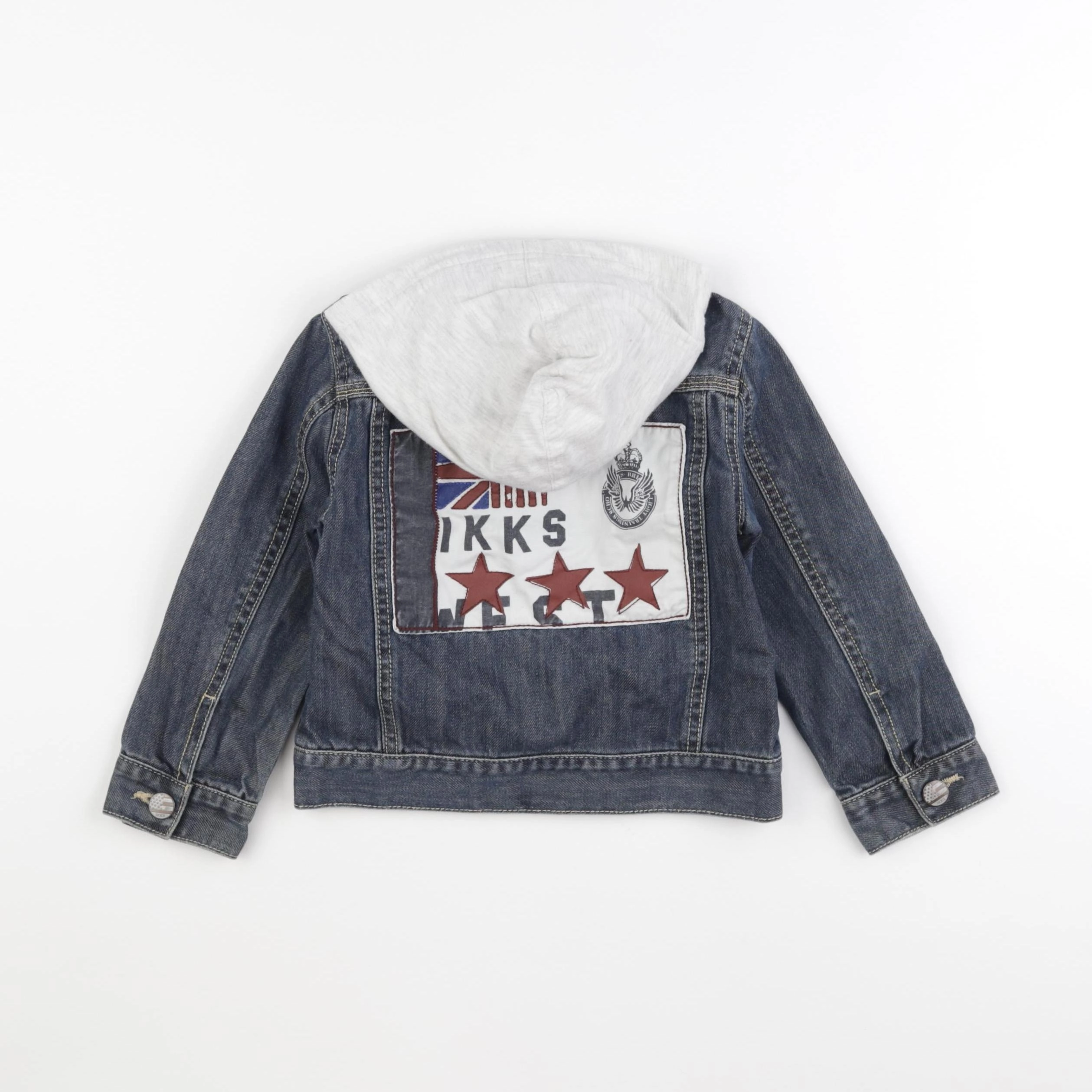 IKKS - veste imprimé au dos bleu - 4 ans