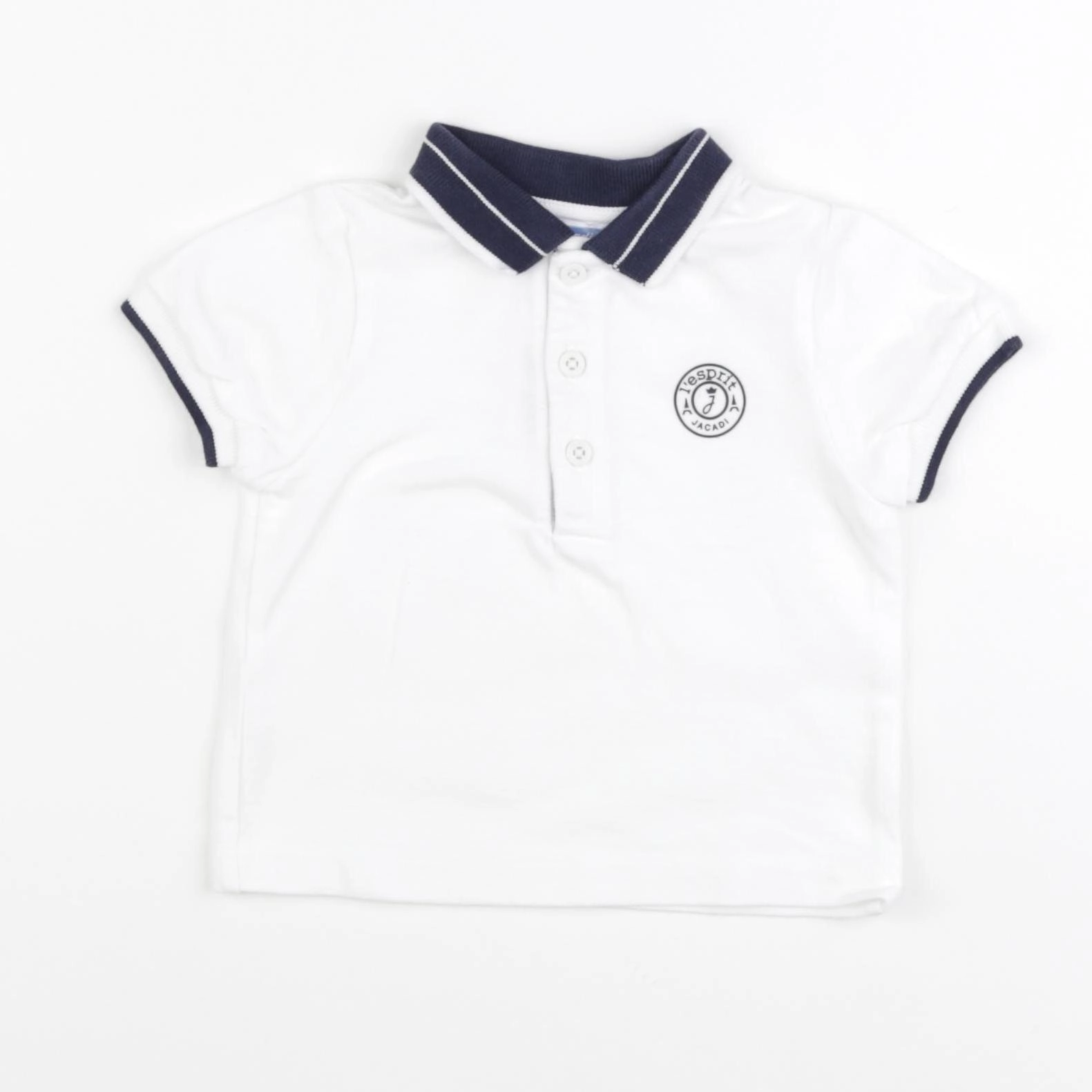 Jacadi - polo blanc - 12 mois