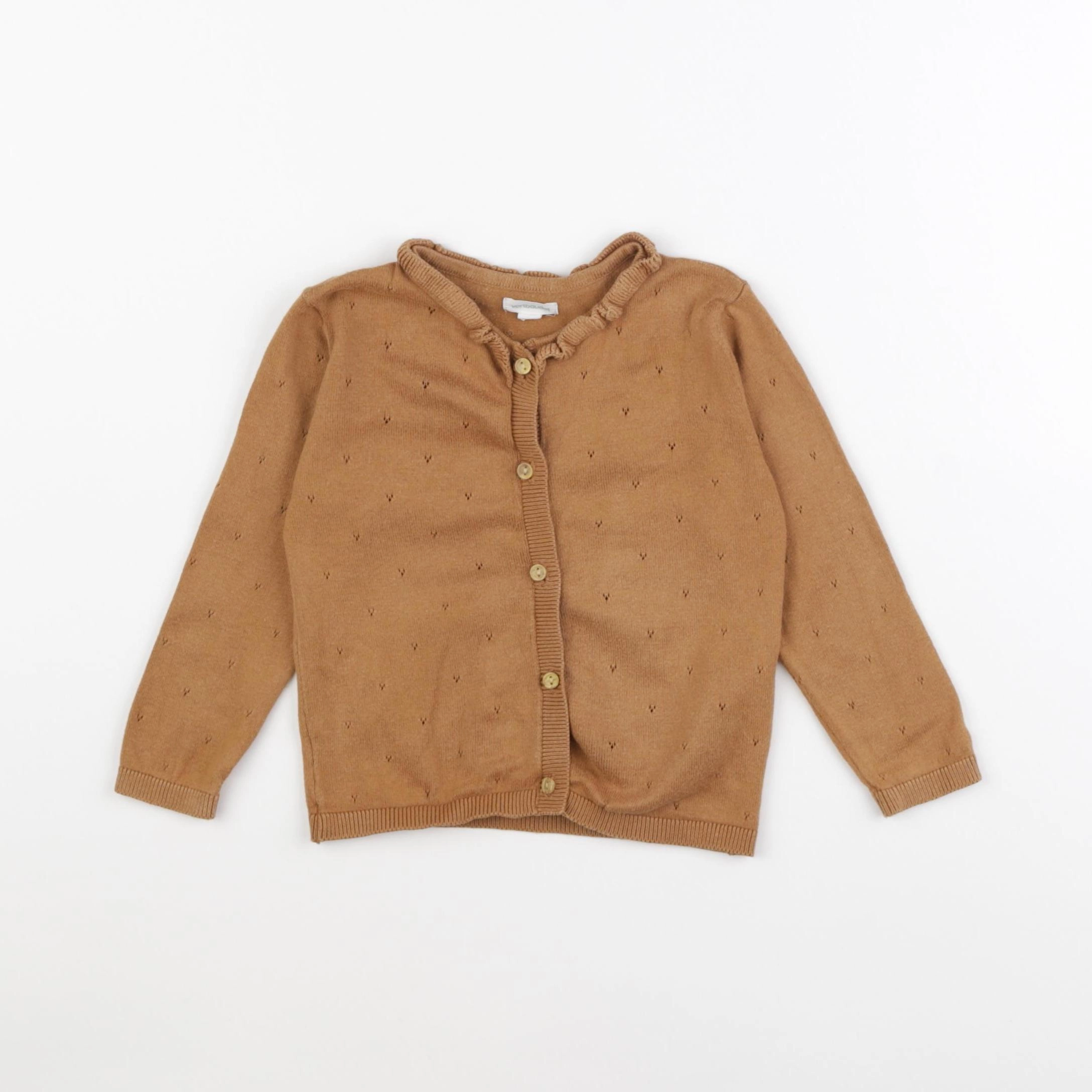 Vertbaudet - gilet marron - 18 mois