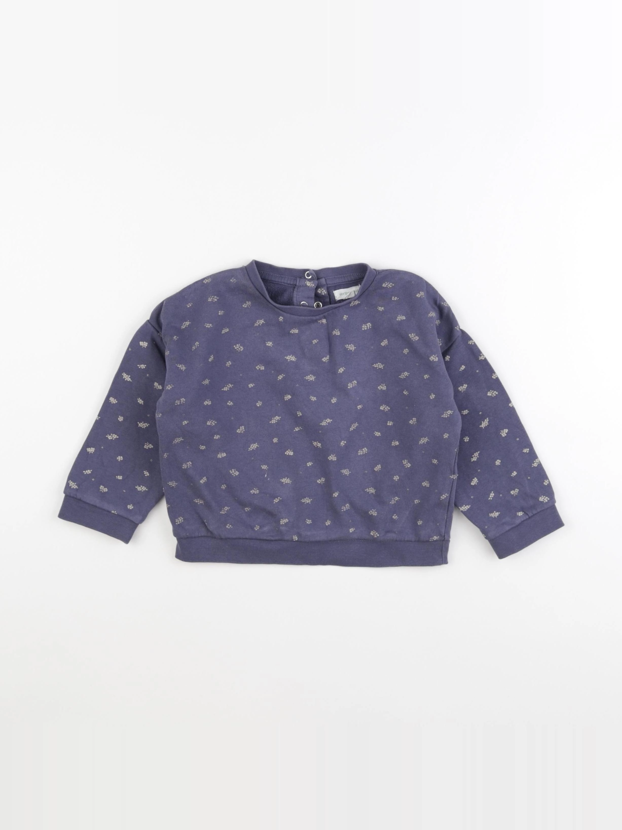 Vertbaudet - sweat bleu - 24 mois