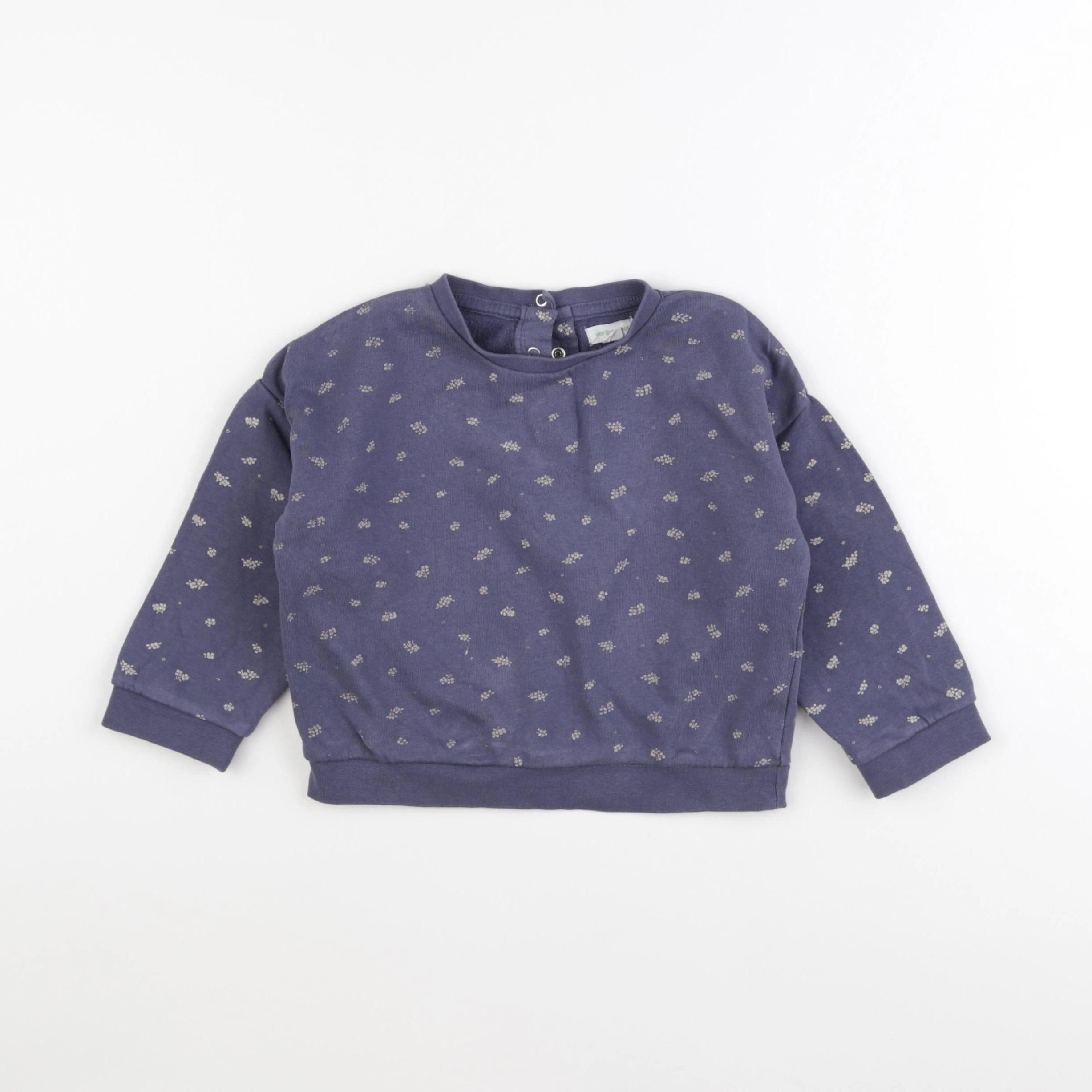 Vertbaudet - sweat bleu - 24 mois