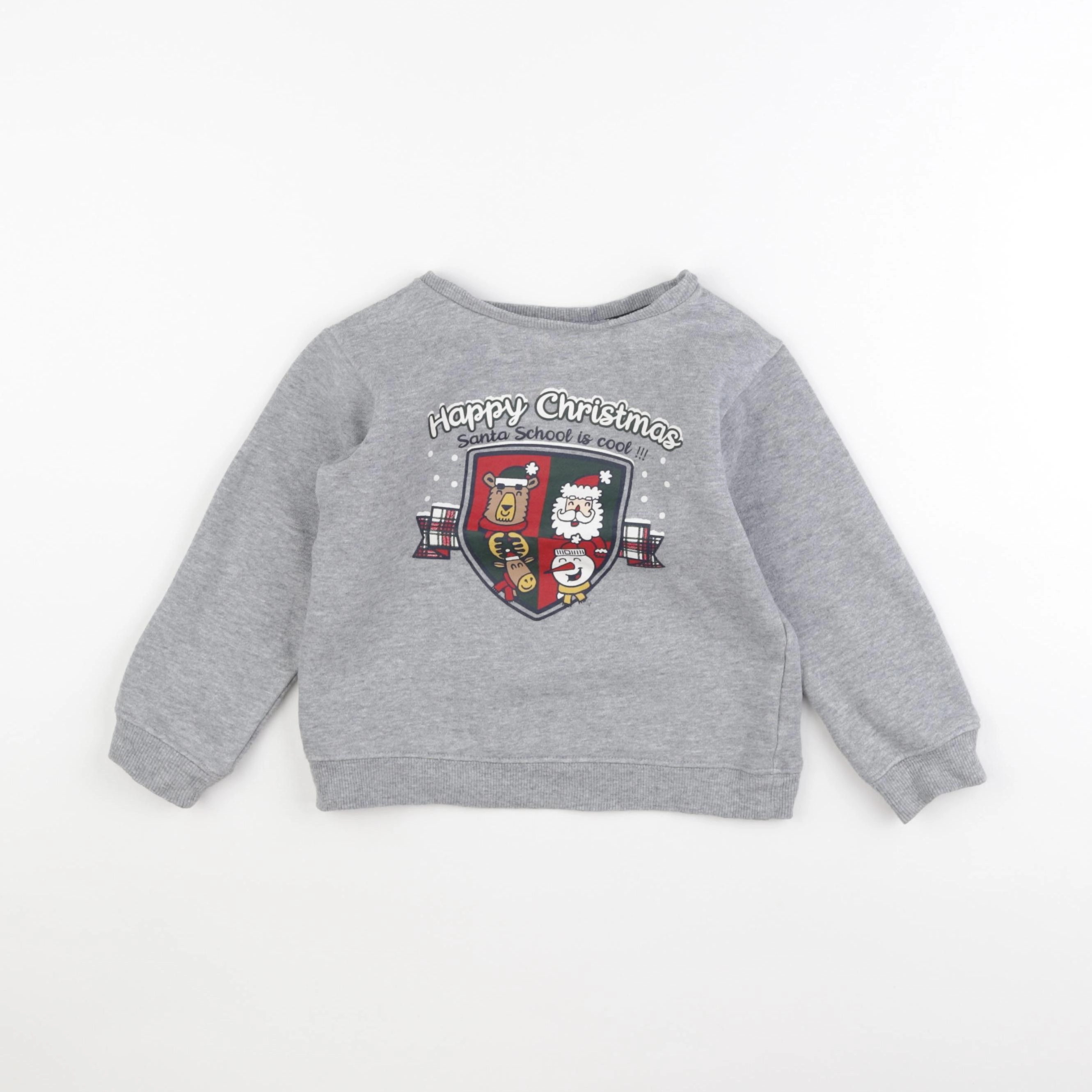 Vertbaudet - sweat gris - 5 ans