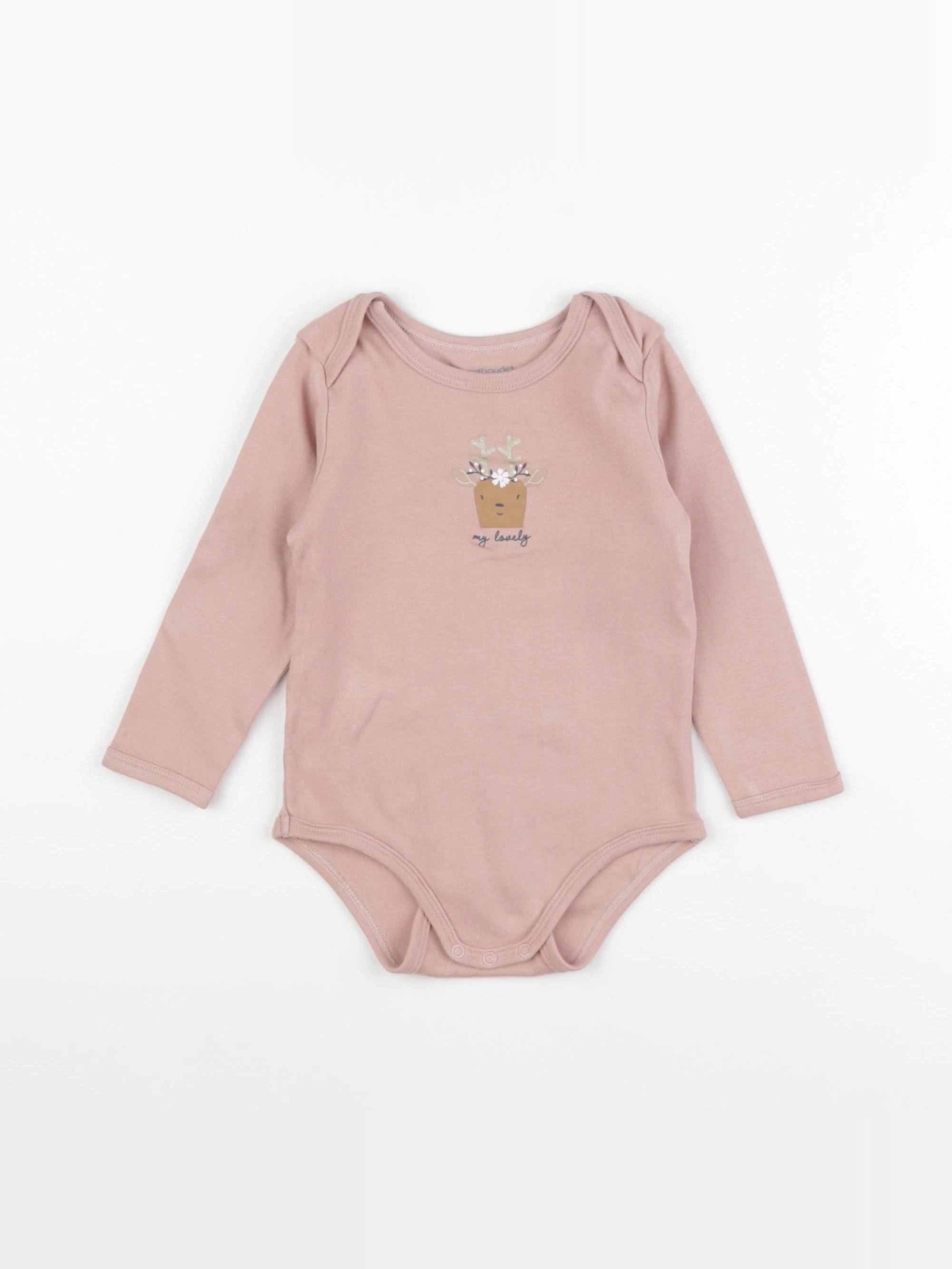 Vertbaudet - body rose - 24 mois