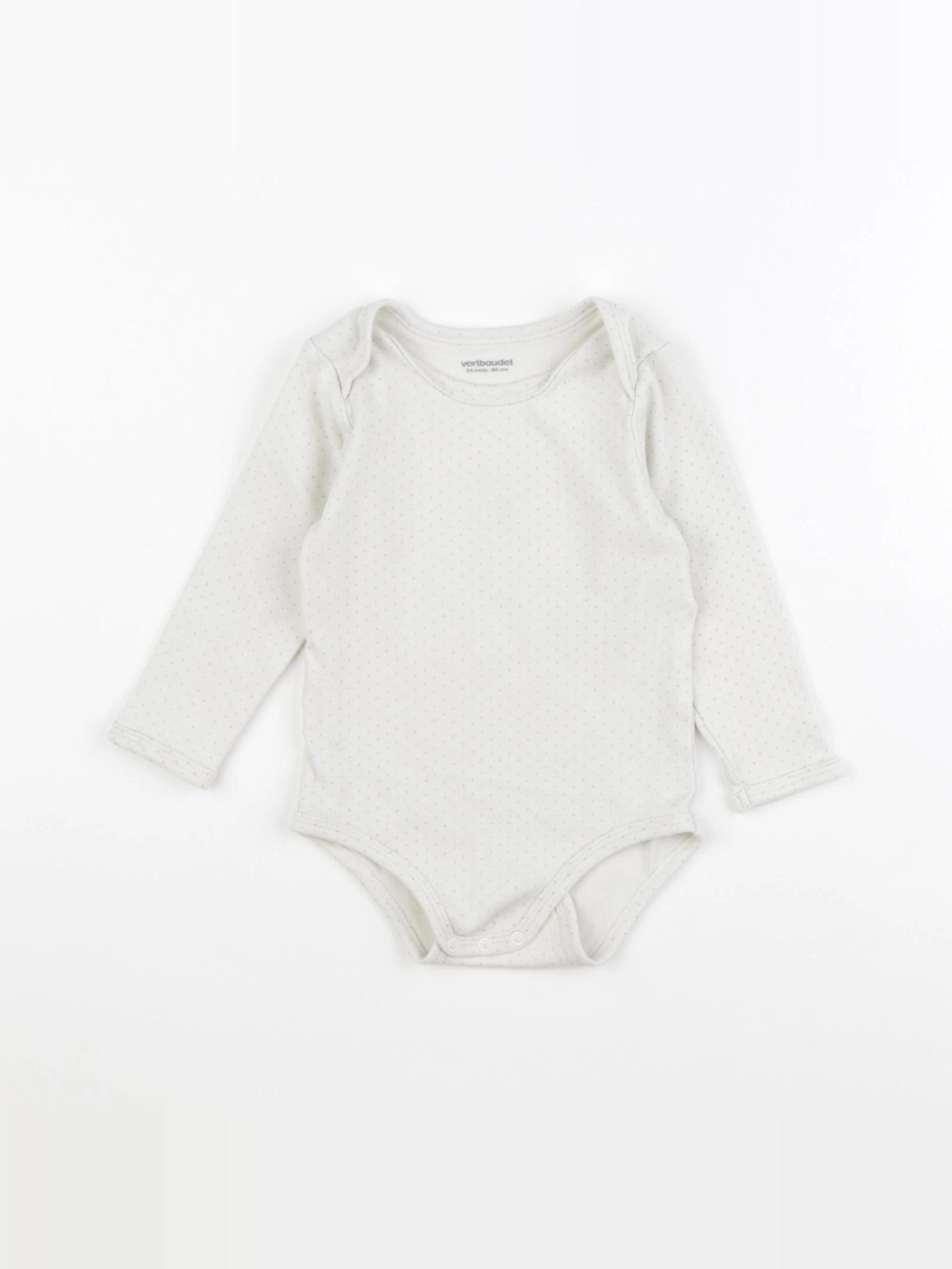 Vertbaudet - body beige - 24 mois