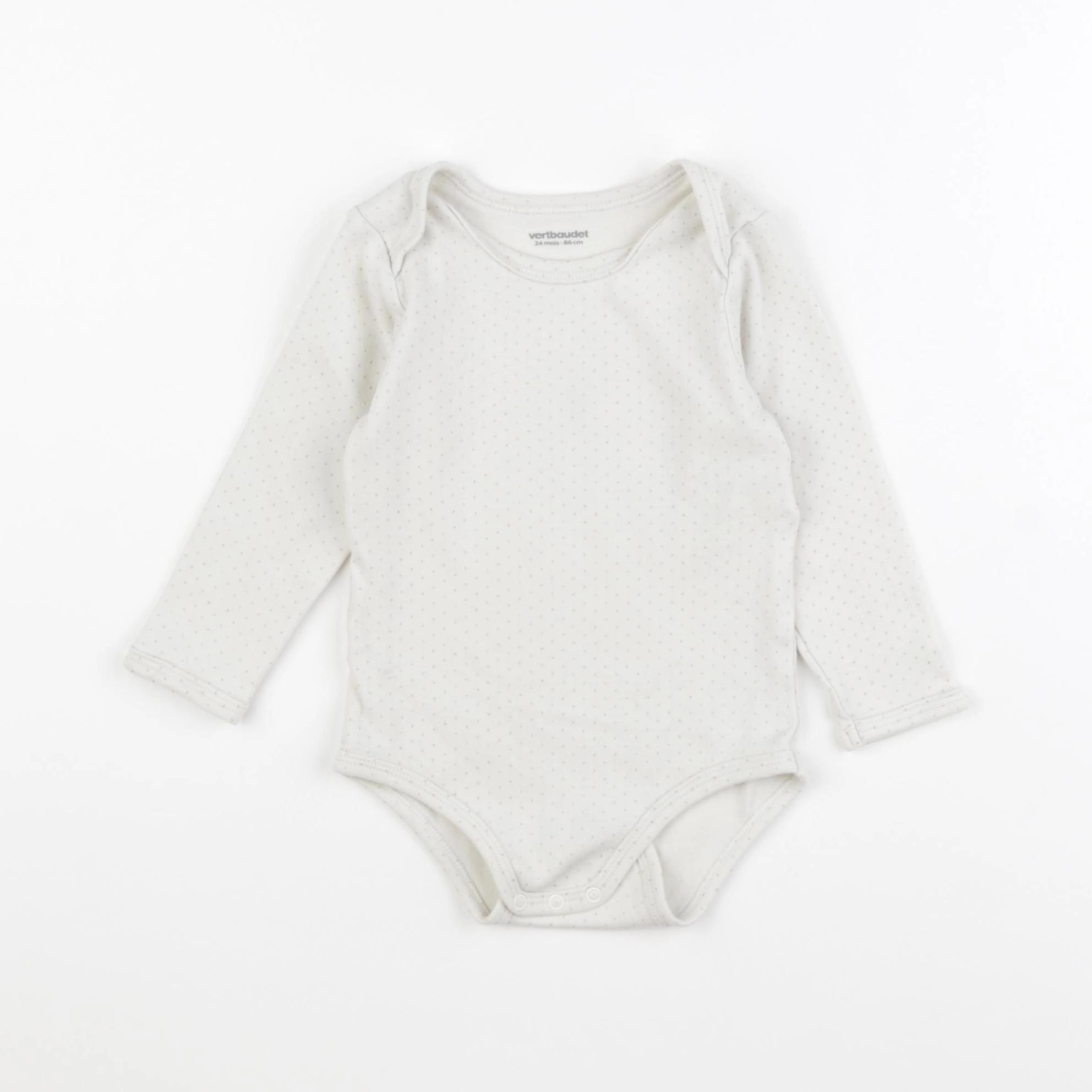 Vertbaudet - body beige - 24 mois