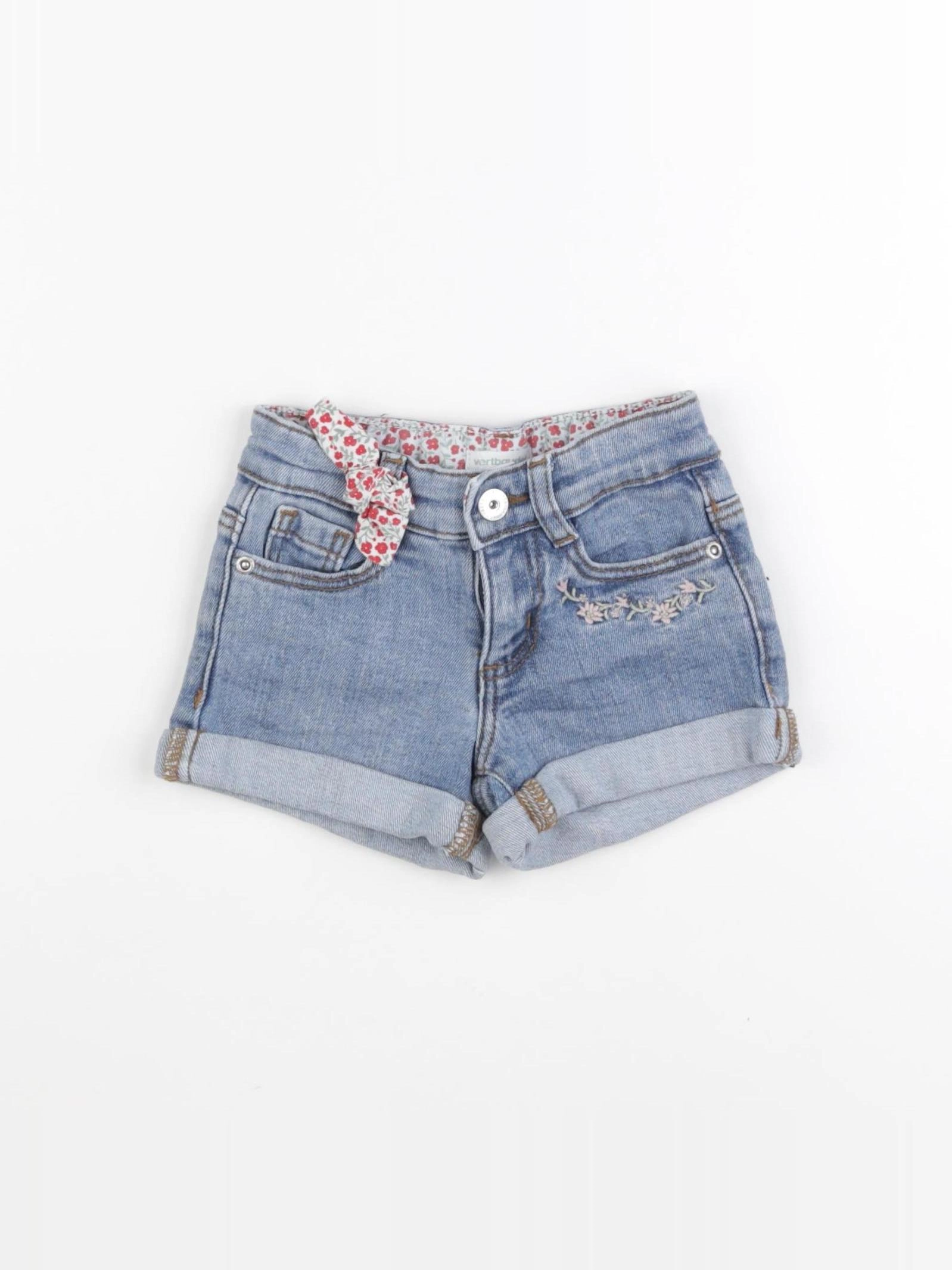 Vertbaudet - short bleu - 2 ans