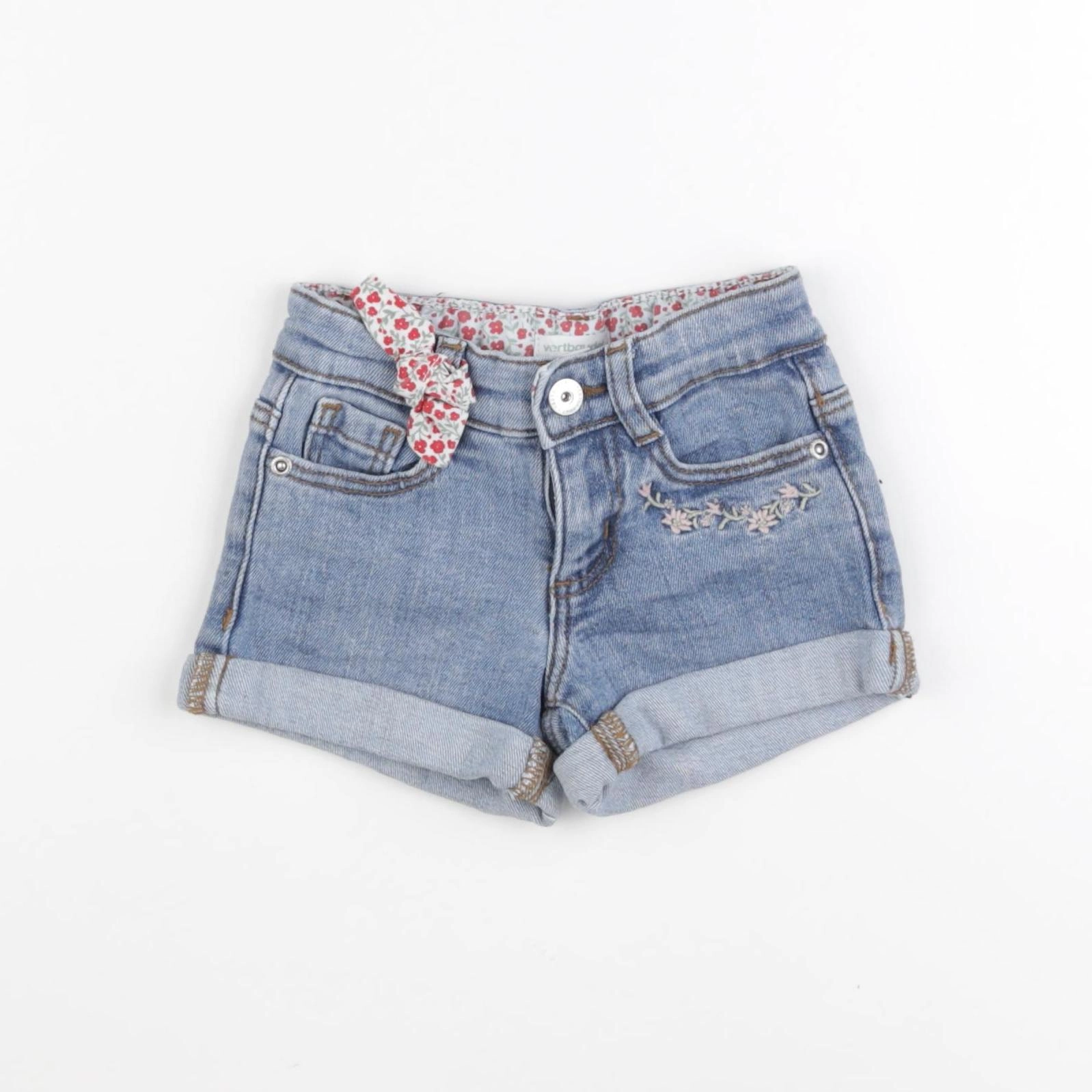 Vertbaudet - short bleu - 2 ans