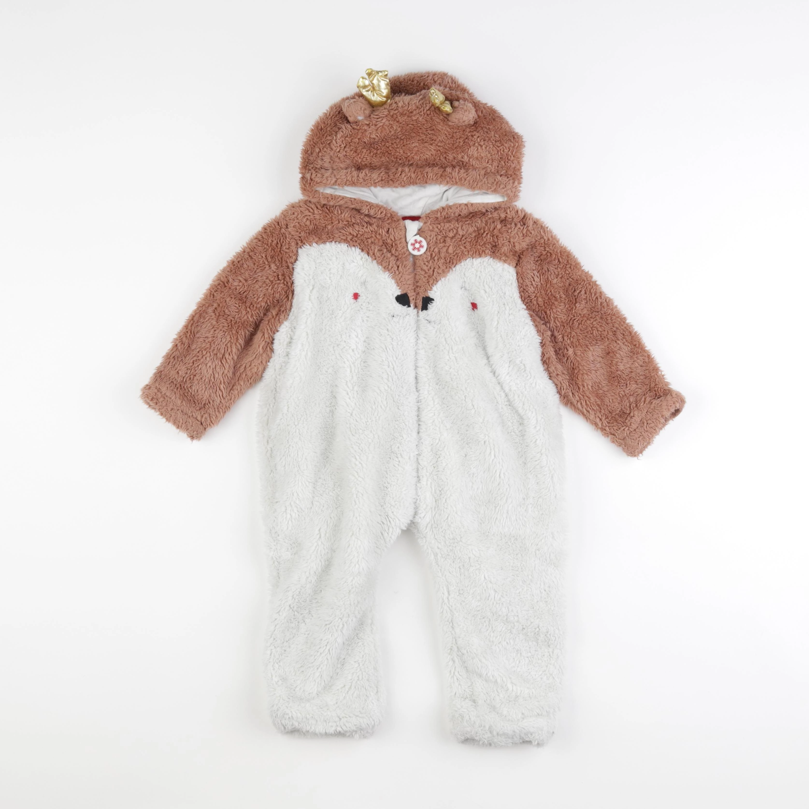 Vertbaudet - sur-pyjama marron - 2 ans
