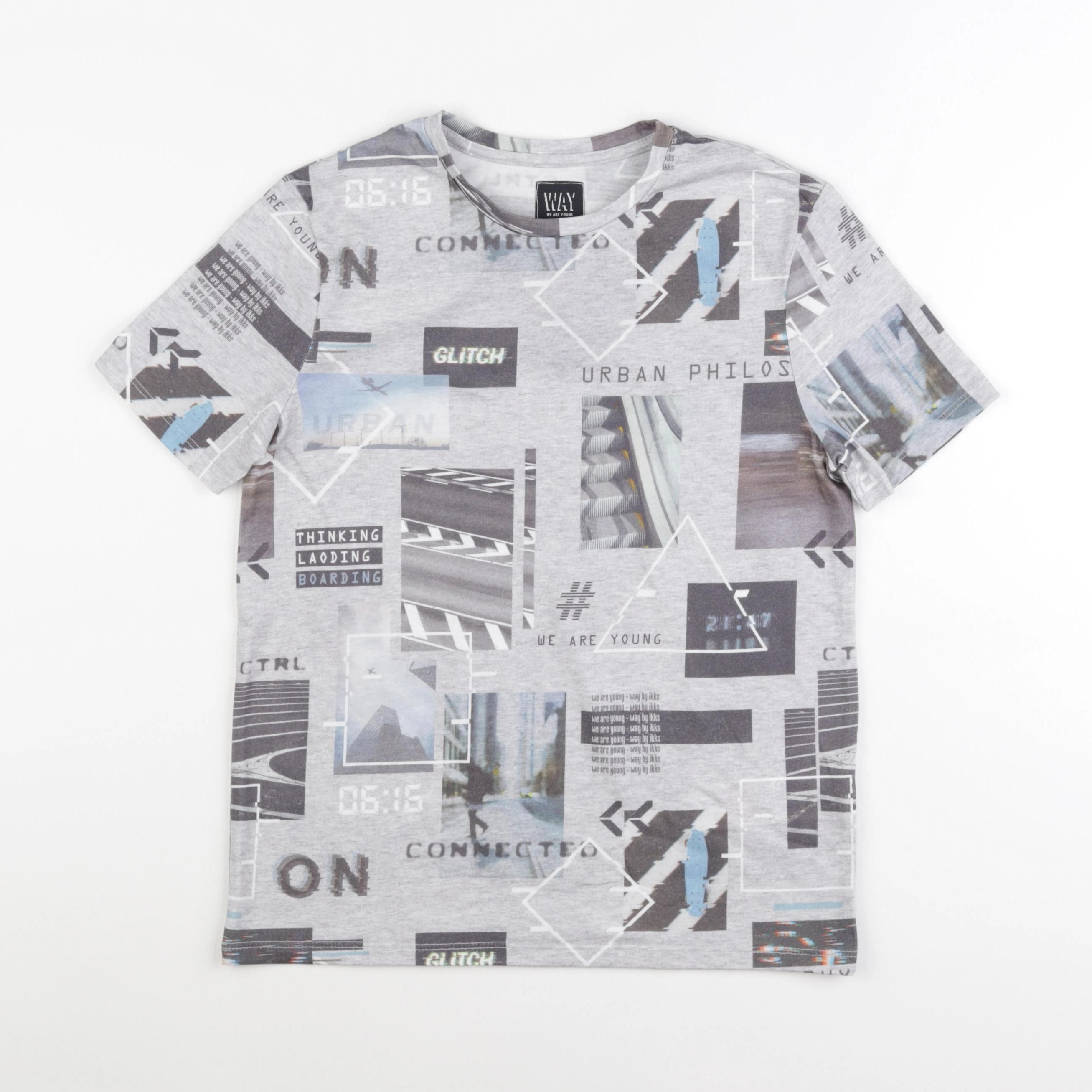 IKKS - tee-shirt gris - 12 ans