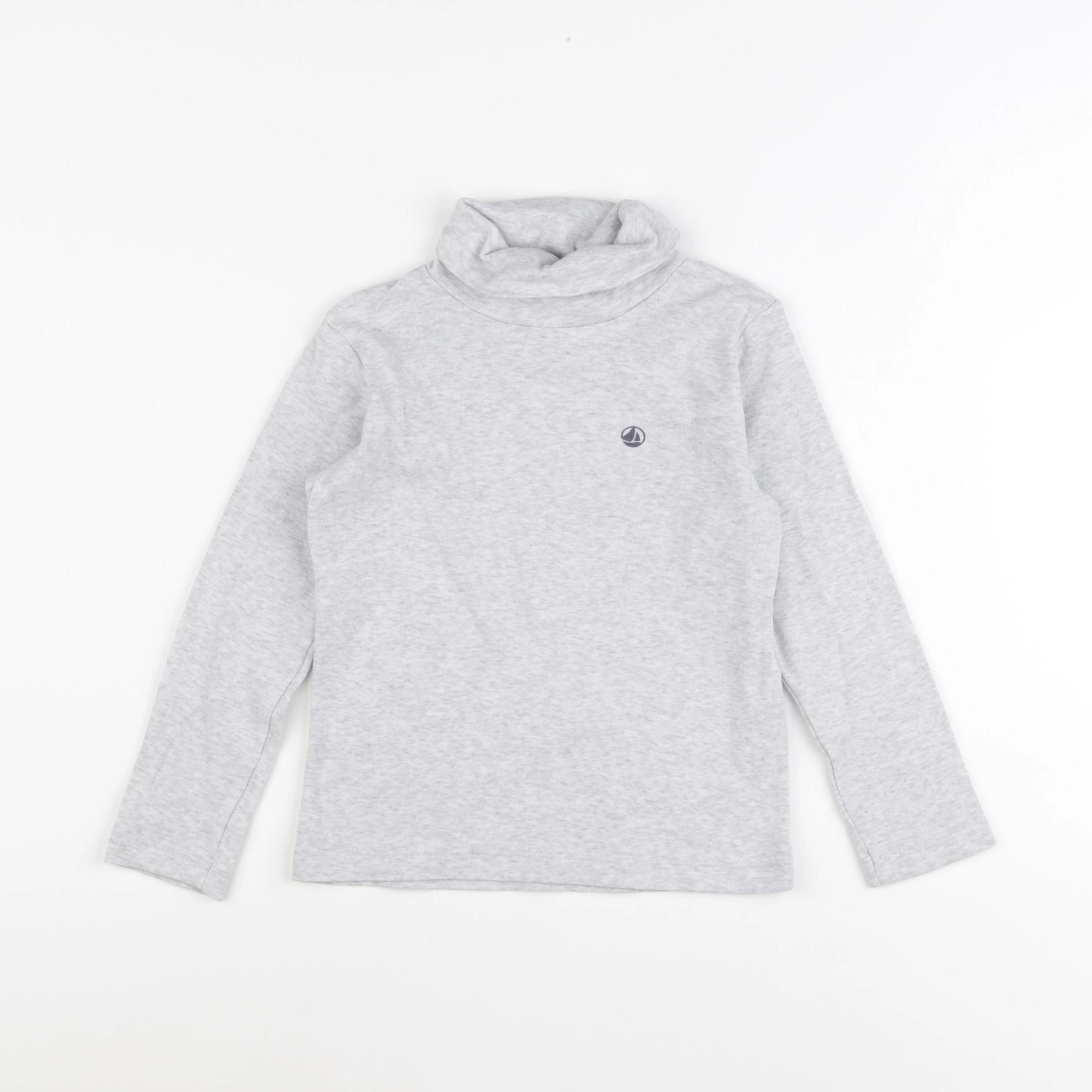 Petit Bateau - sous-pull gris - 5 ans