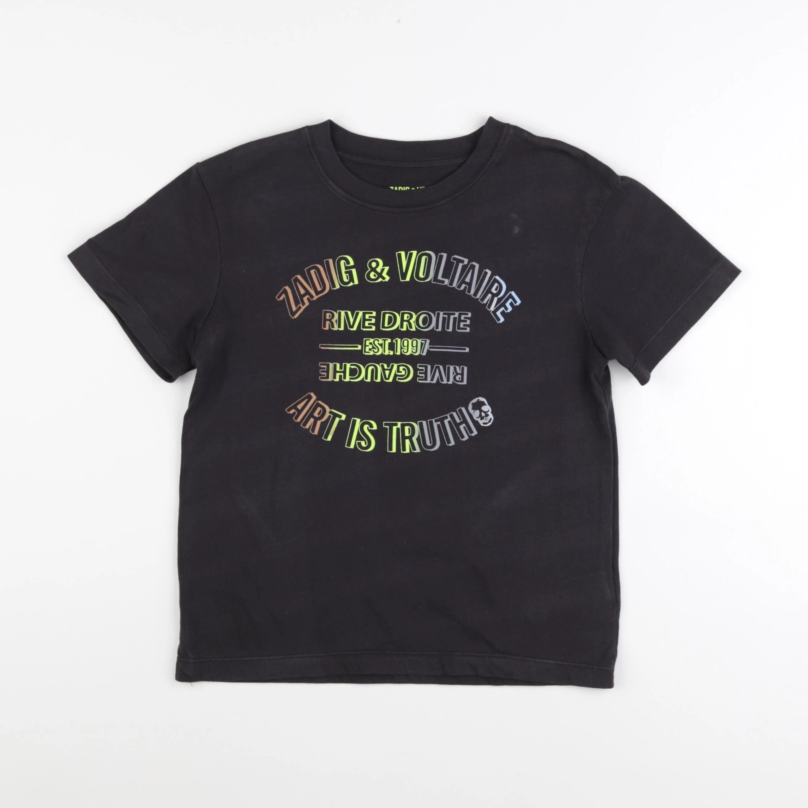 Zadig & Voltaire - tee-shirt noir - 8 ans