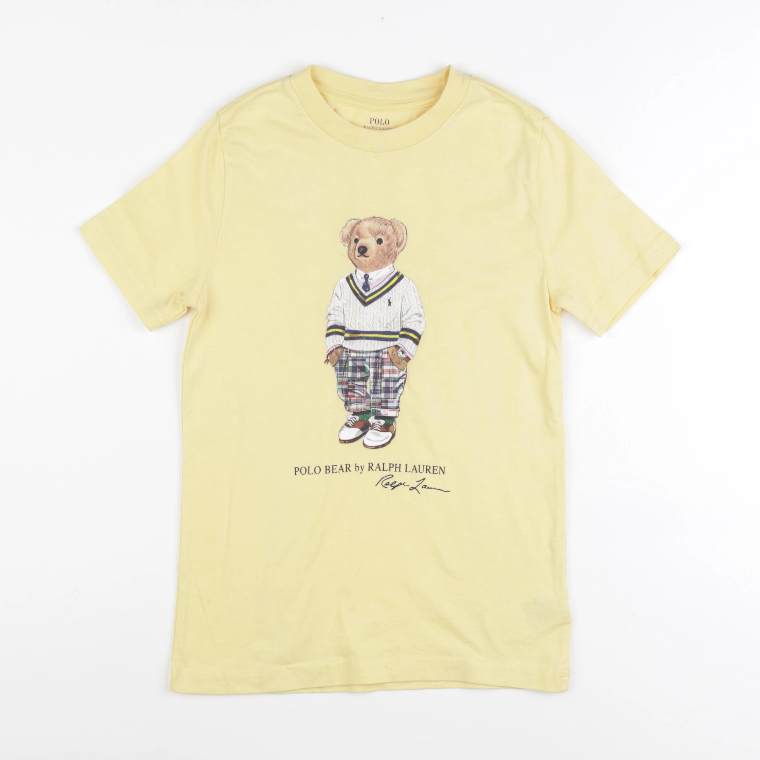 Ralph Lauren - tee-shirt jaune - 7 ans