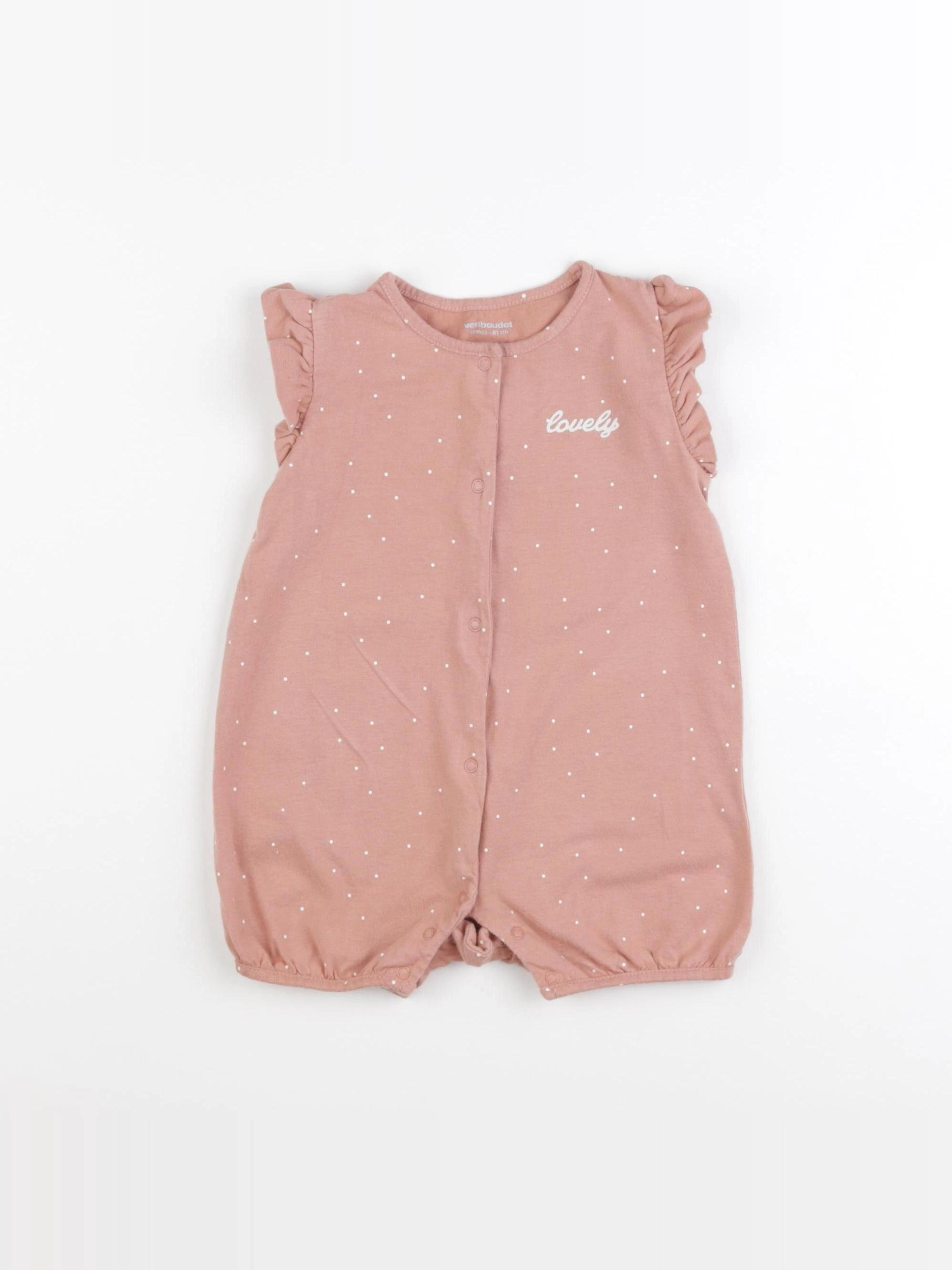 Vertbaudet - pyjama coton rose - 18 mois