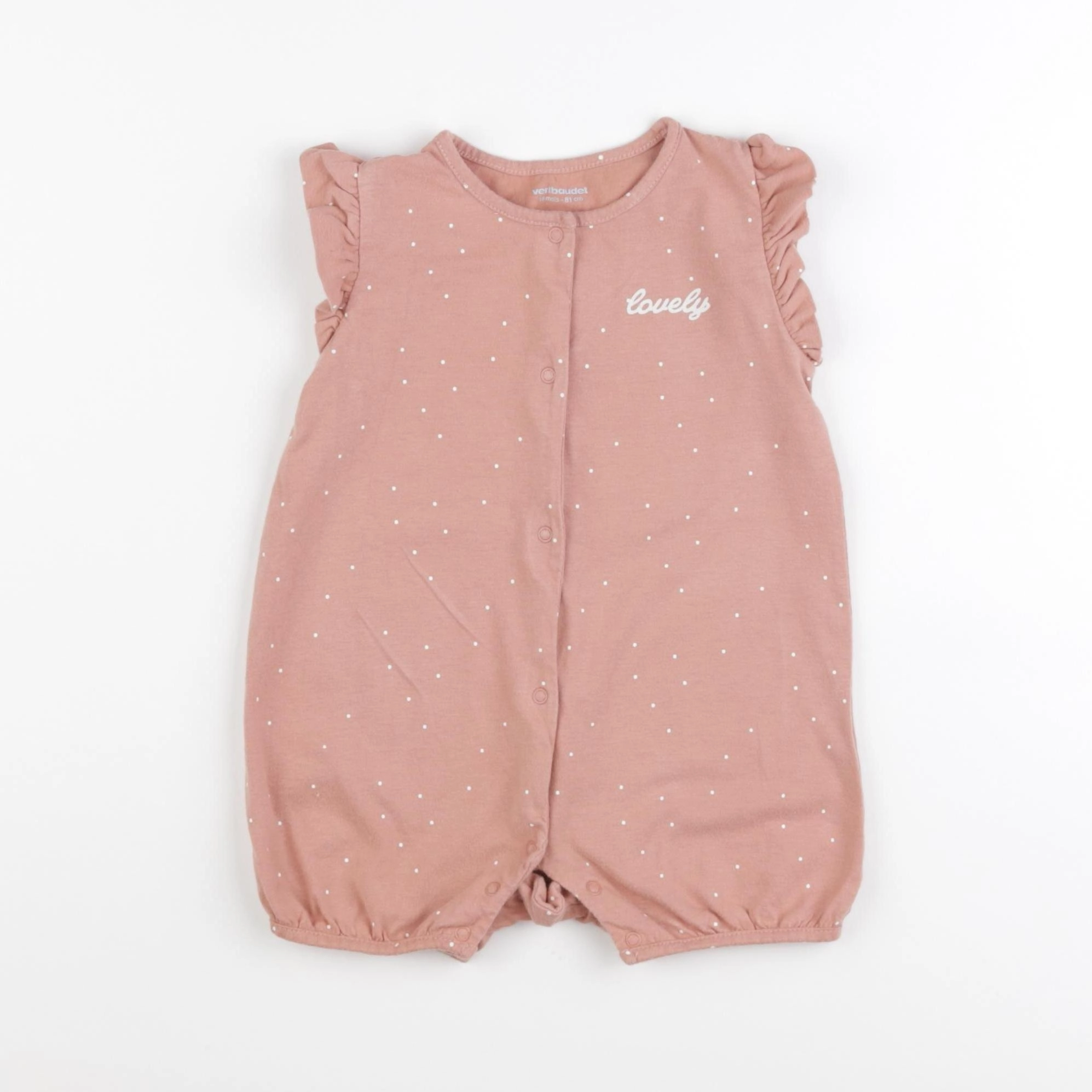Vertbaudet - pyjama coton rose - 18 mois