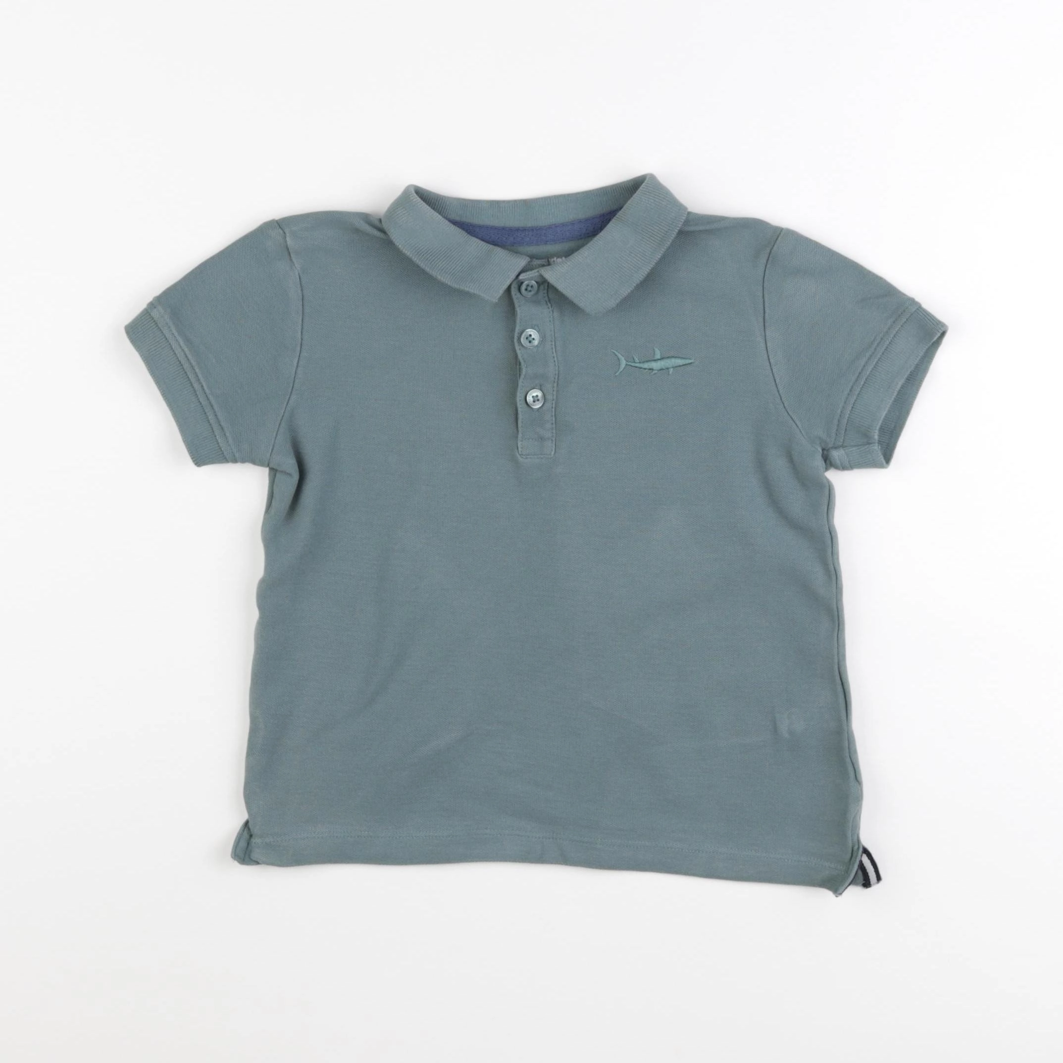 Vertbaudet - polo bleu - 5 ans