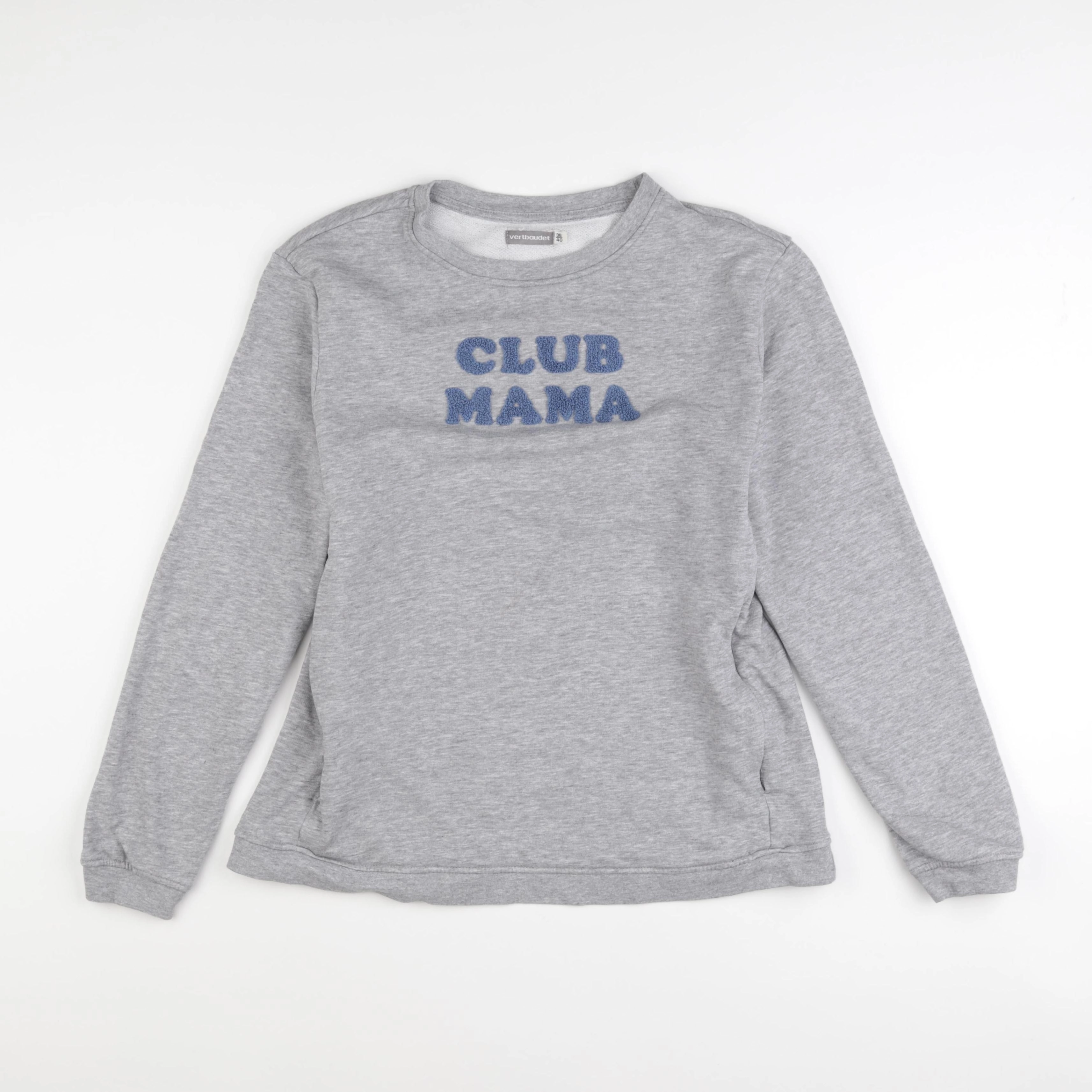 Vertbaudet - sweat grossesse gris - 38 à 40