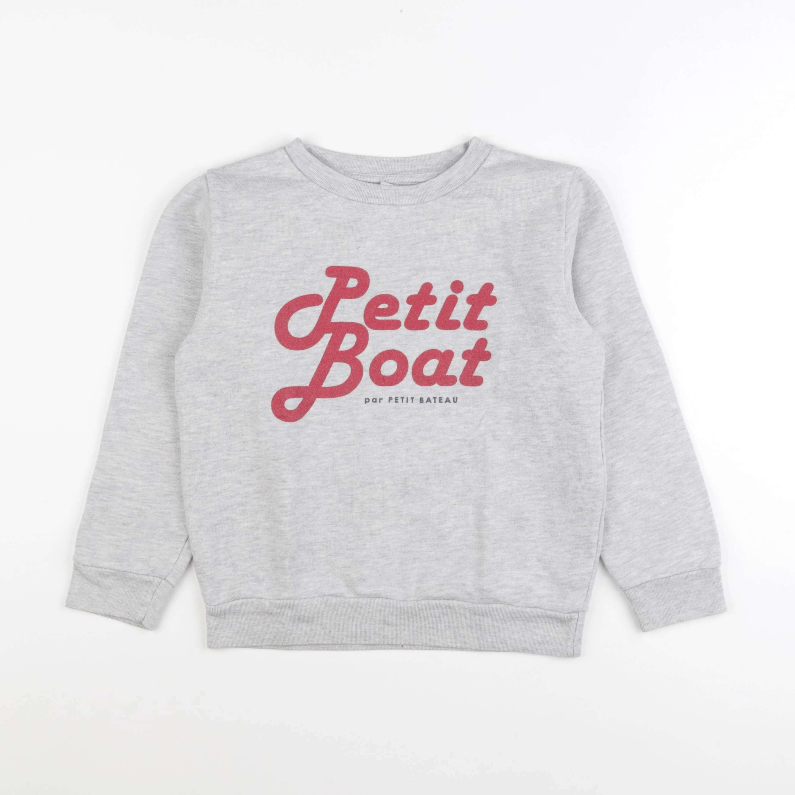 Petit Bateau - sweat gris - 8 ans