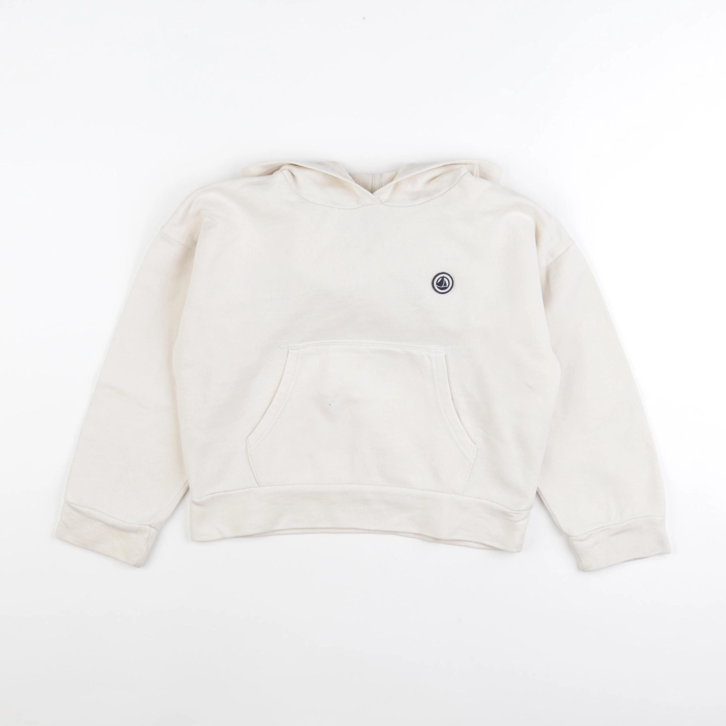 Petit Bateau - sweat beige - 8 ans