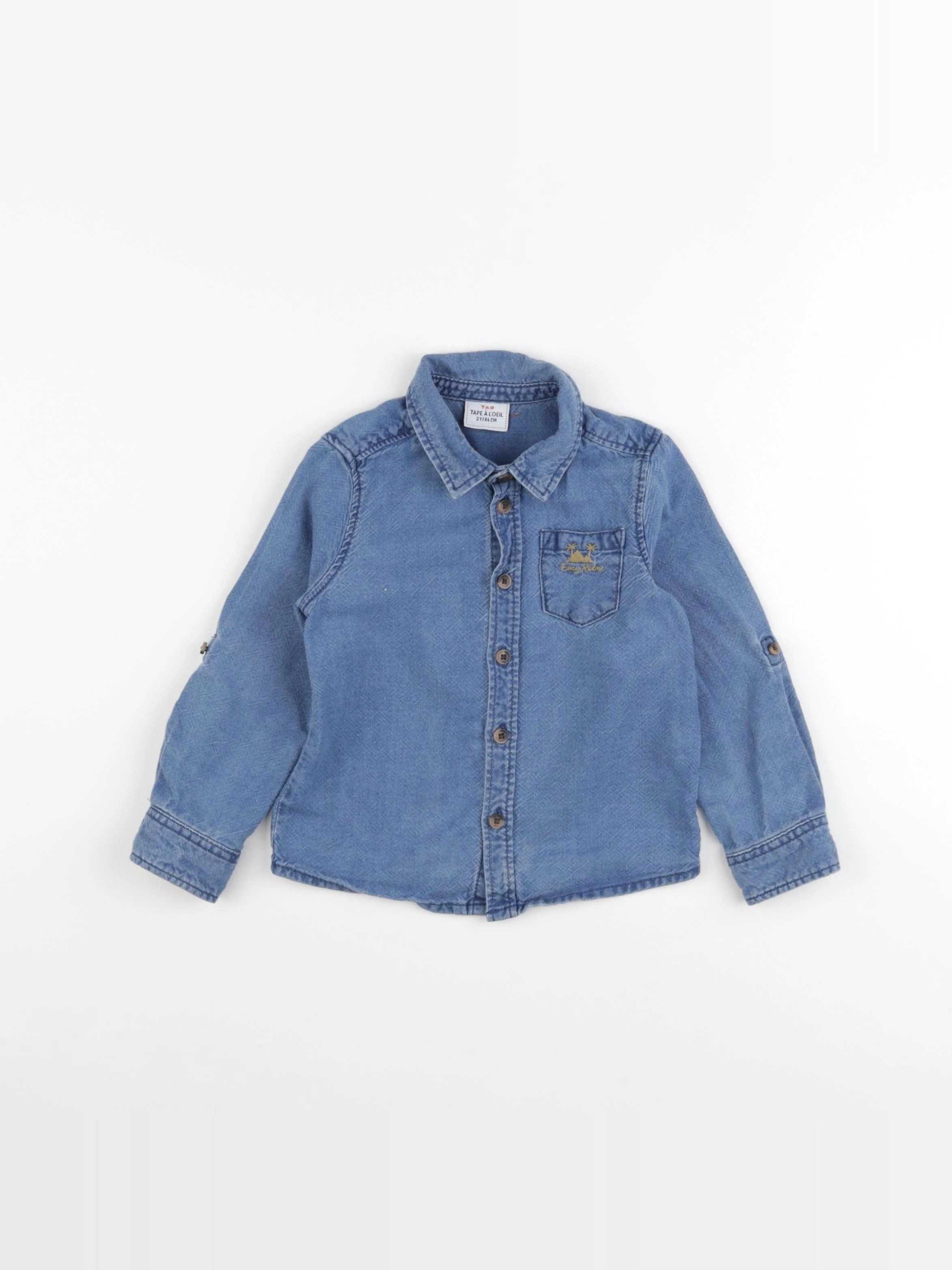 Tape à l'oeil - chemise bleu - 2 ans
