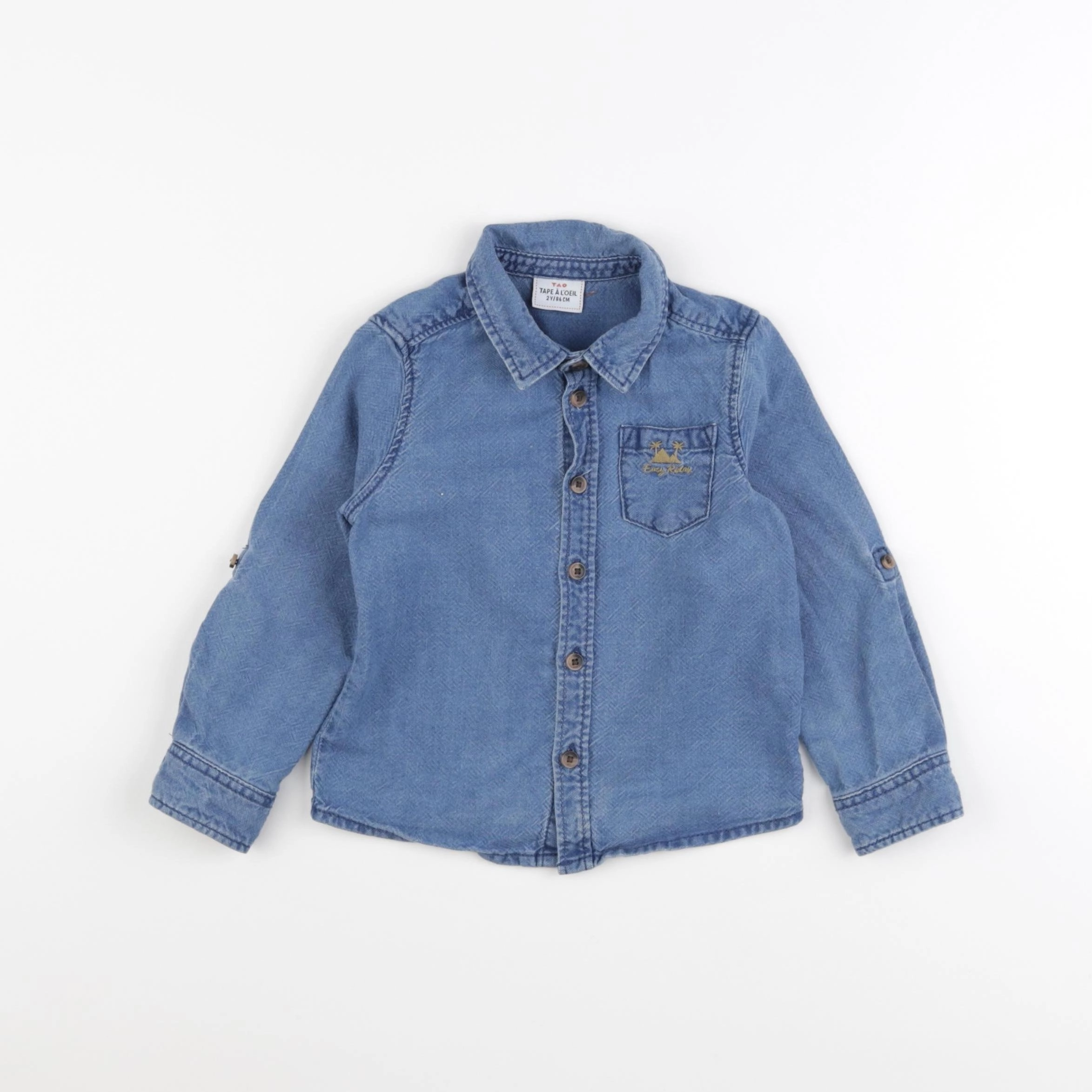 Tape à l'oeil - chemise bleu - 2 ans