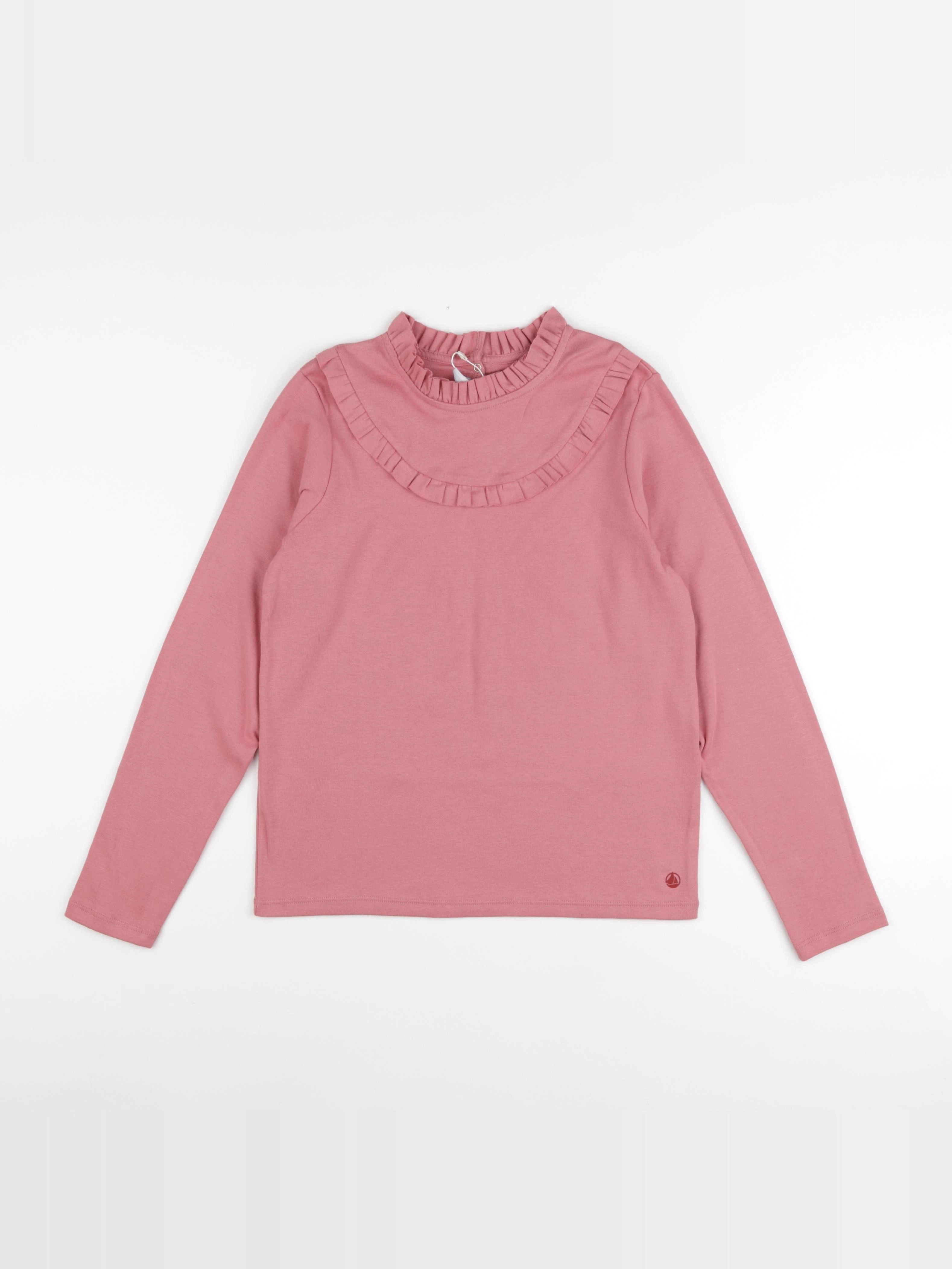 Petit Bateau - tee-shirt rose - 12 ans