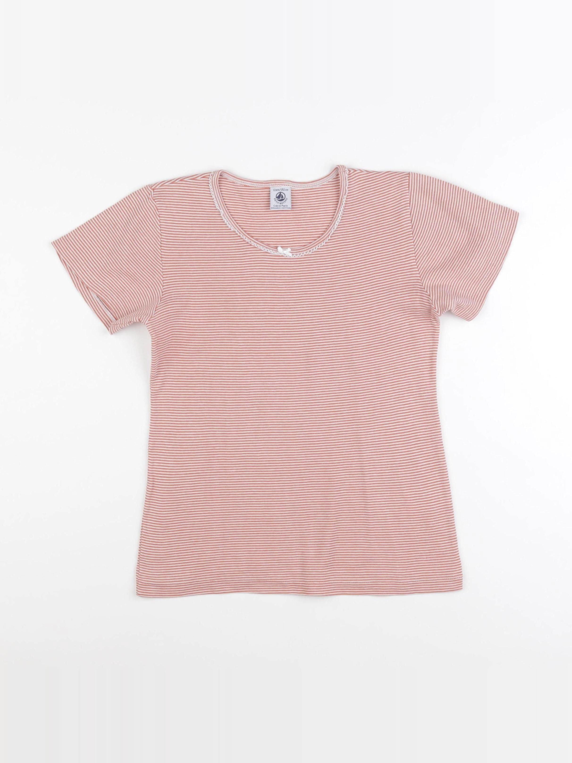 Petit Bateau - maillot de corps rose - 12 ans
