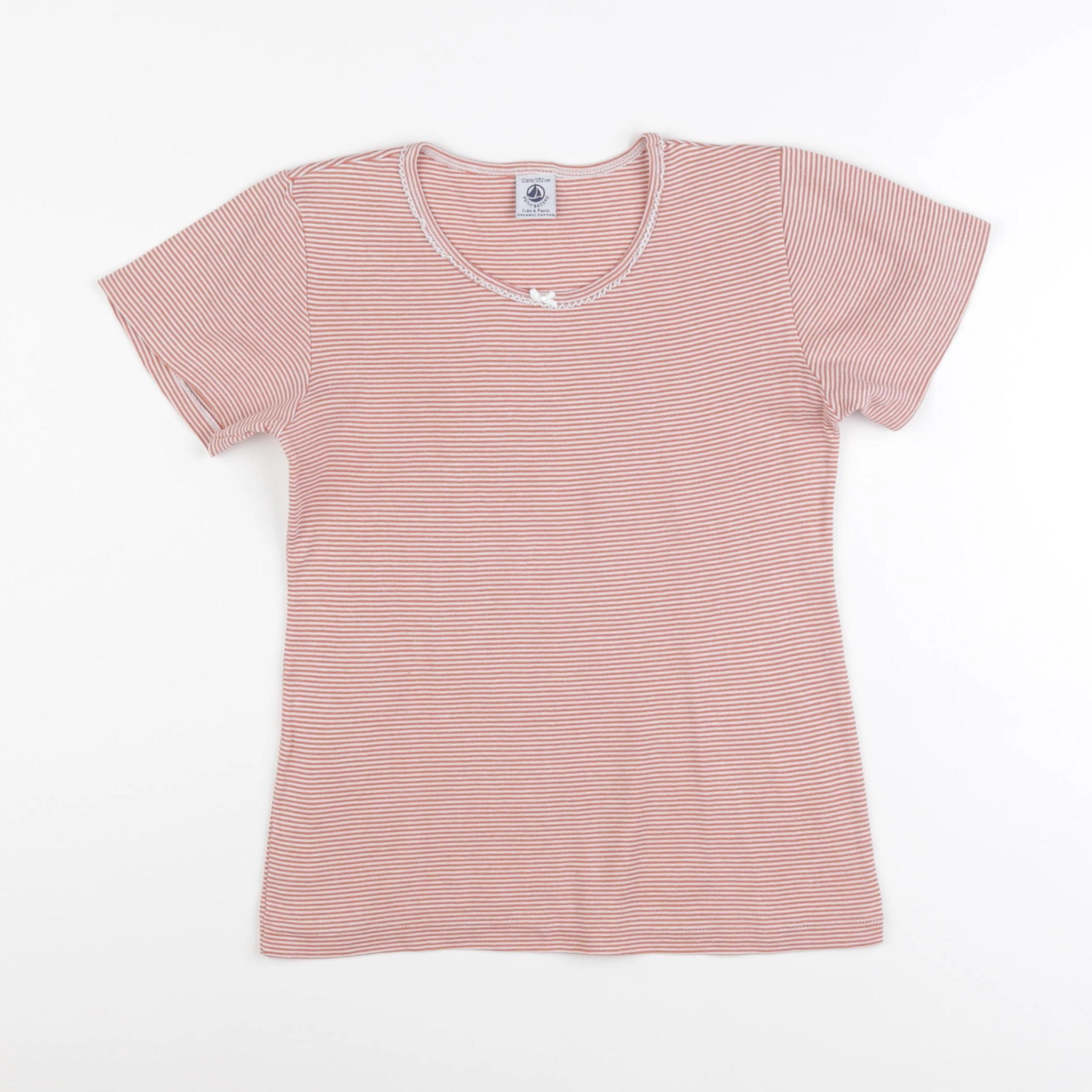Petit Bateau - maillot de corps rose - 12 ans