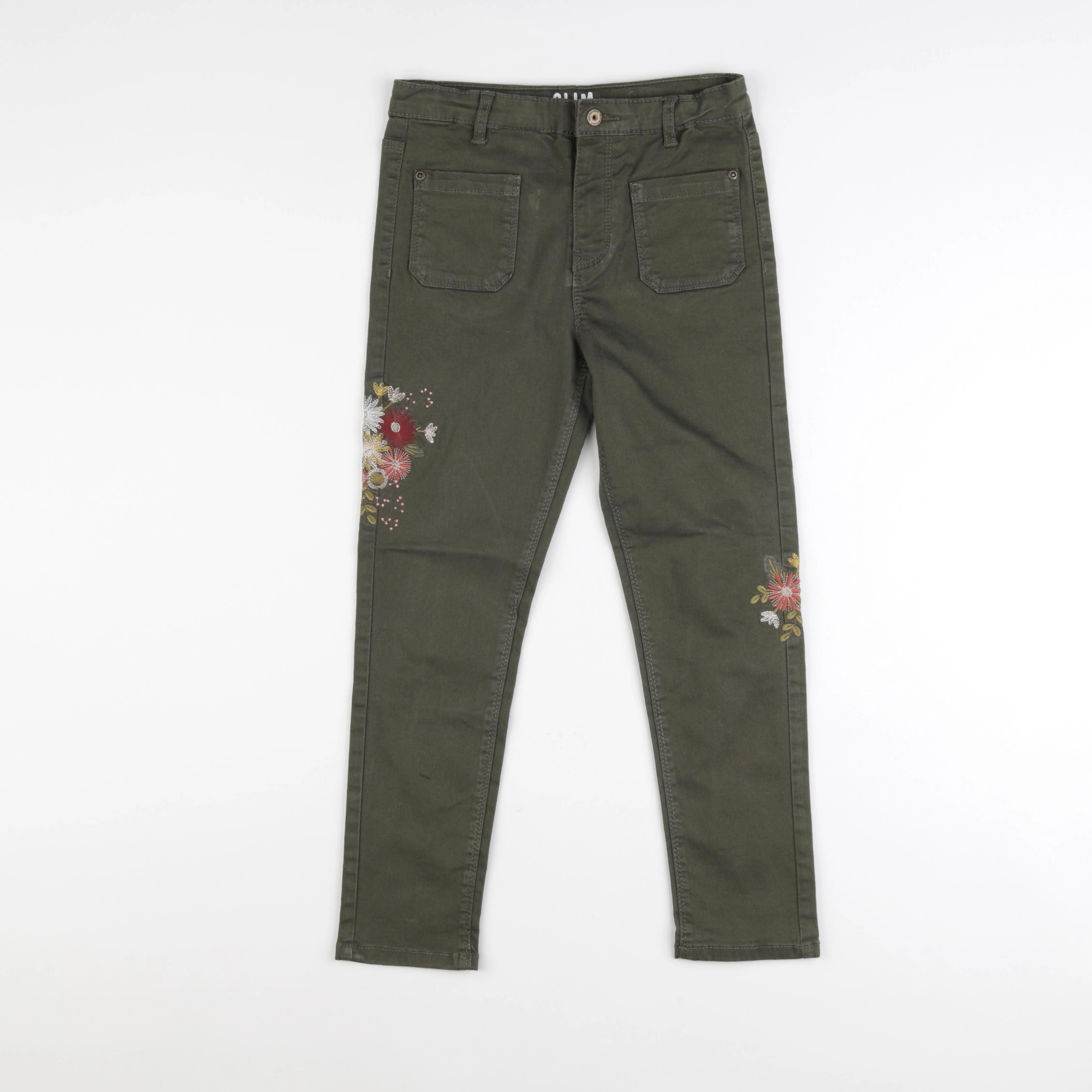 Vertbaudet - pantalon vert - 8 ans