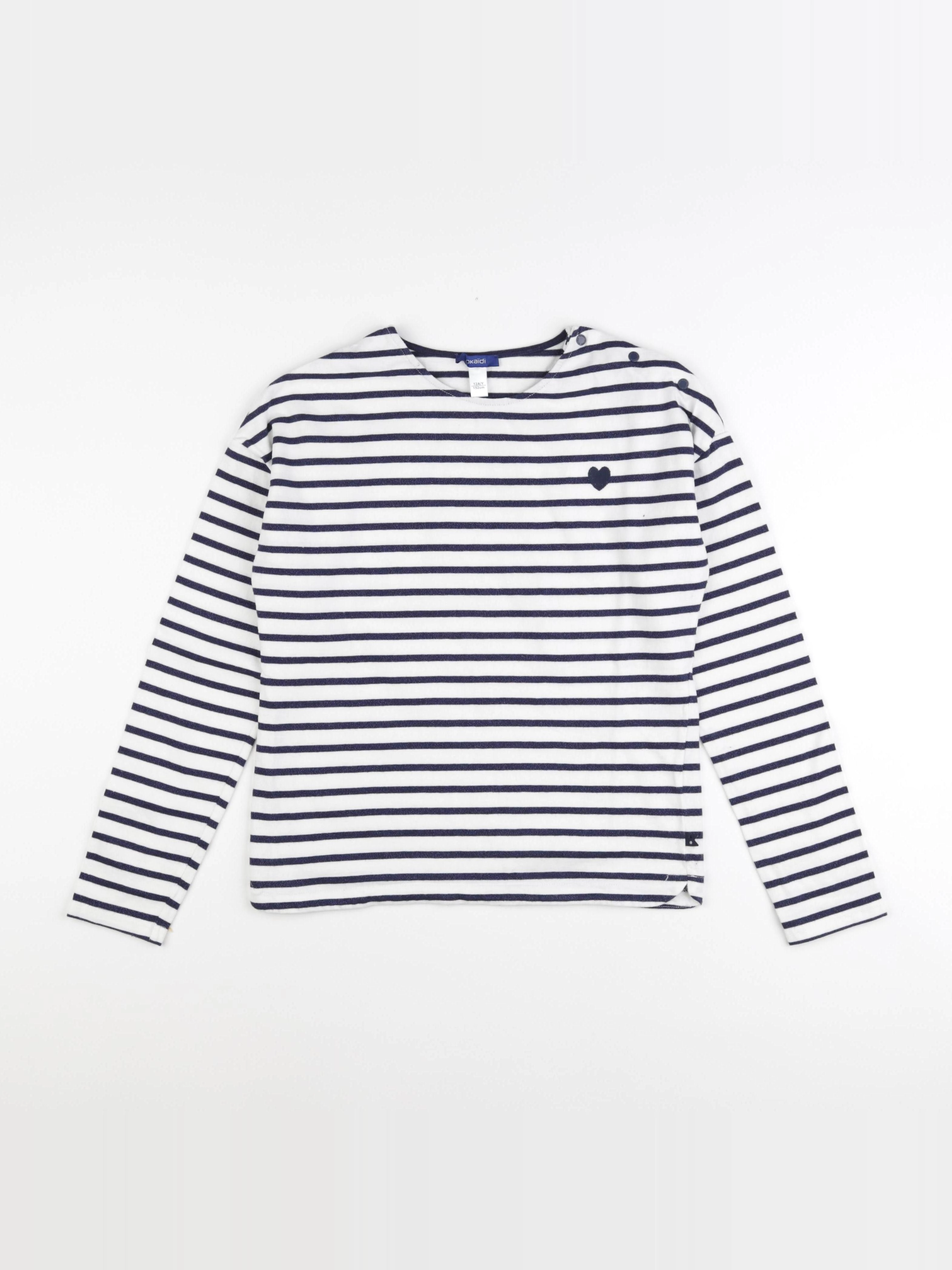 Okaidi - sweat bleu - 12 ans
