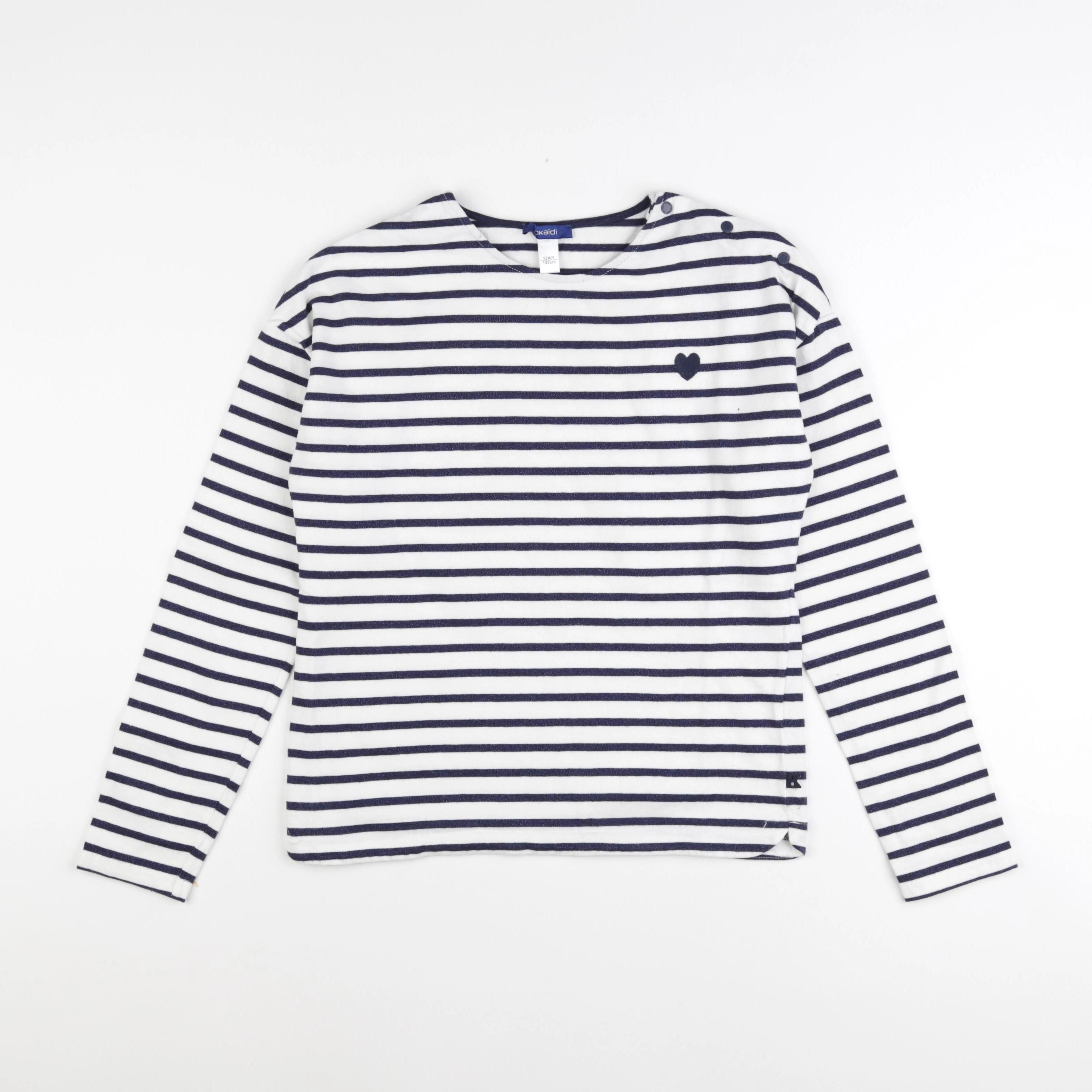 Okaidi - sweat bleu - 12 ans