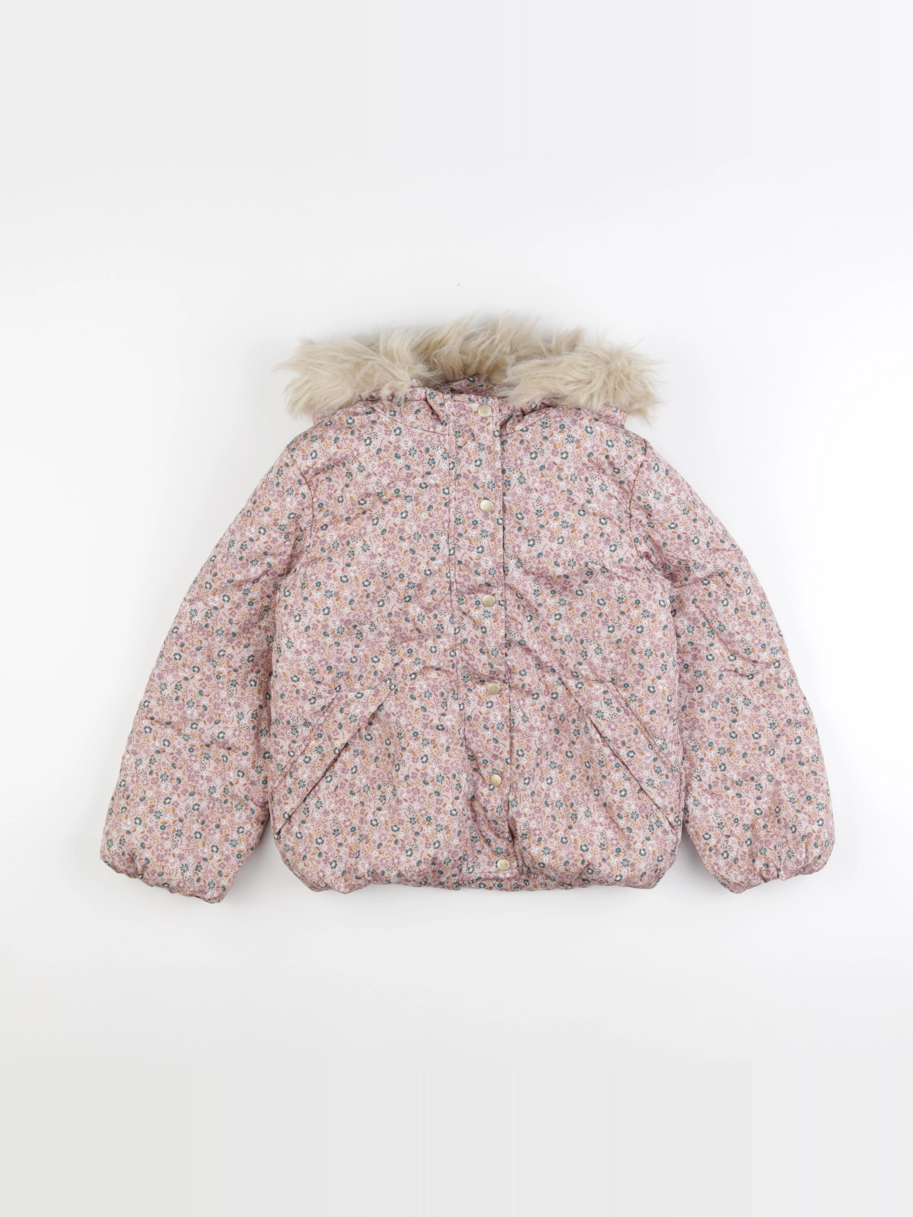 Vertbaudet - veste doublé rose - 8 ans