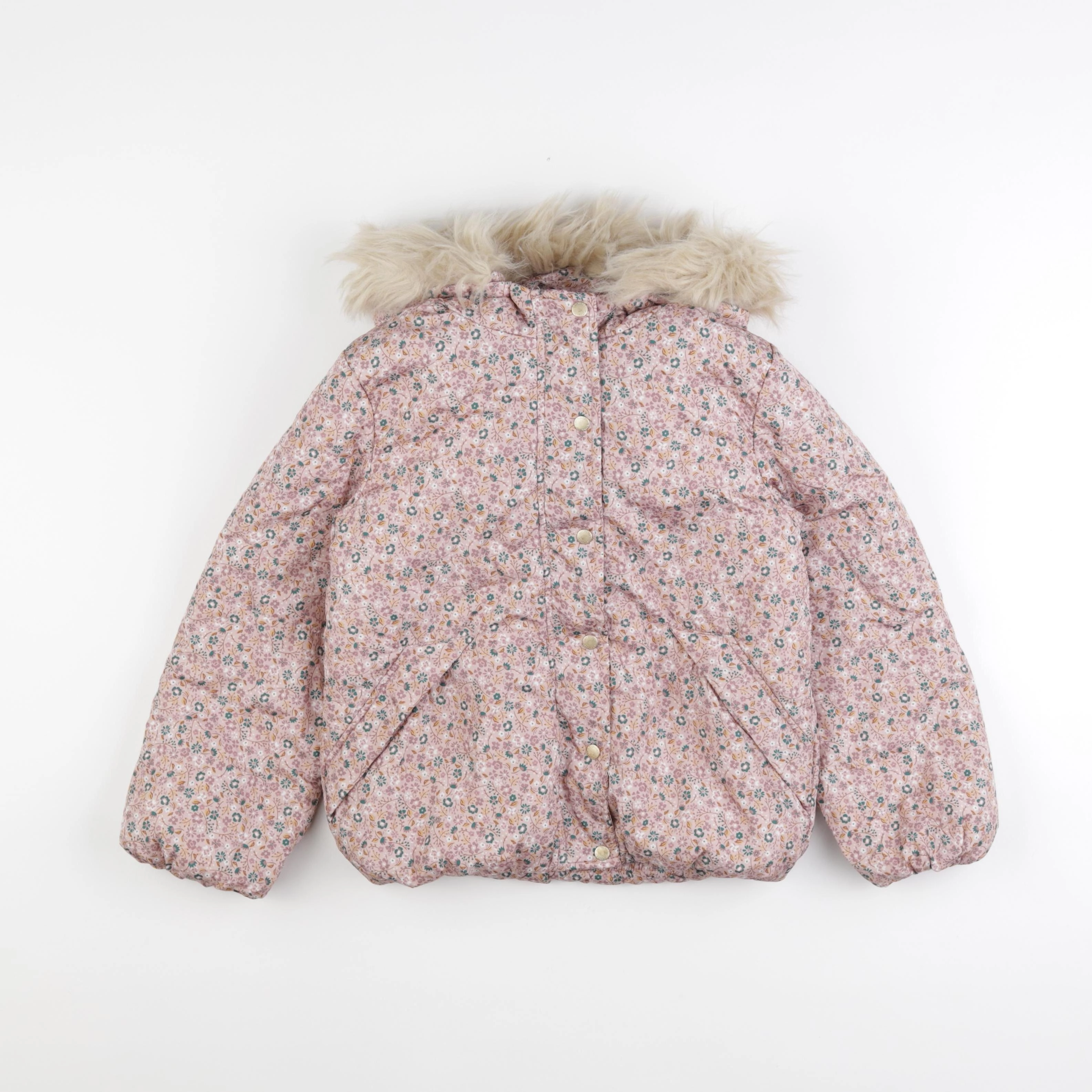 Vertbaudet - veste doublé rose - 8 ans